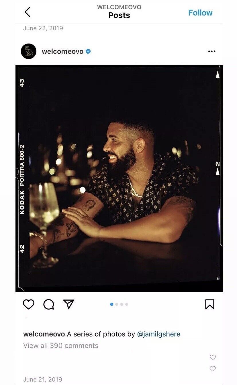 Drake OVO Monogram Silk Shirt Pom Pom Button Up 2019 Size US M / EU 48-50 / 2 - 2 Thumbnail