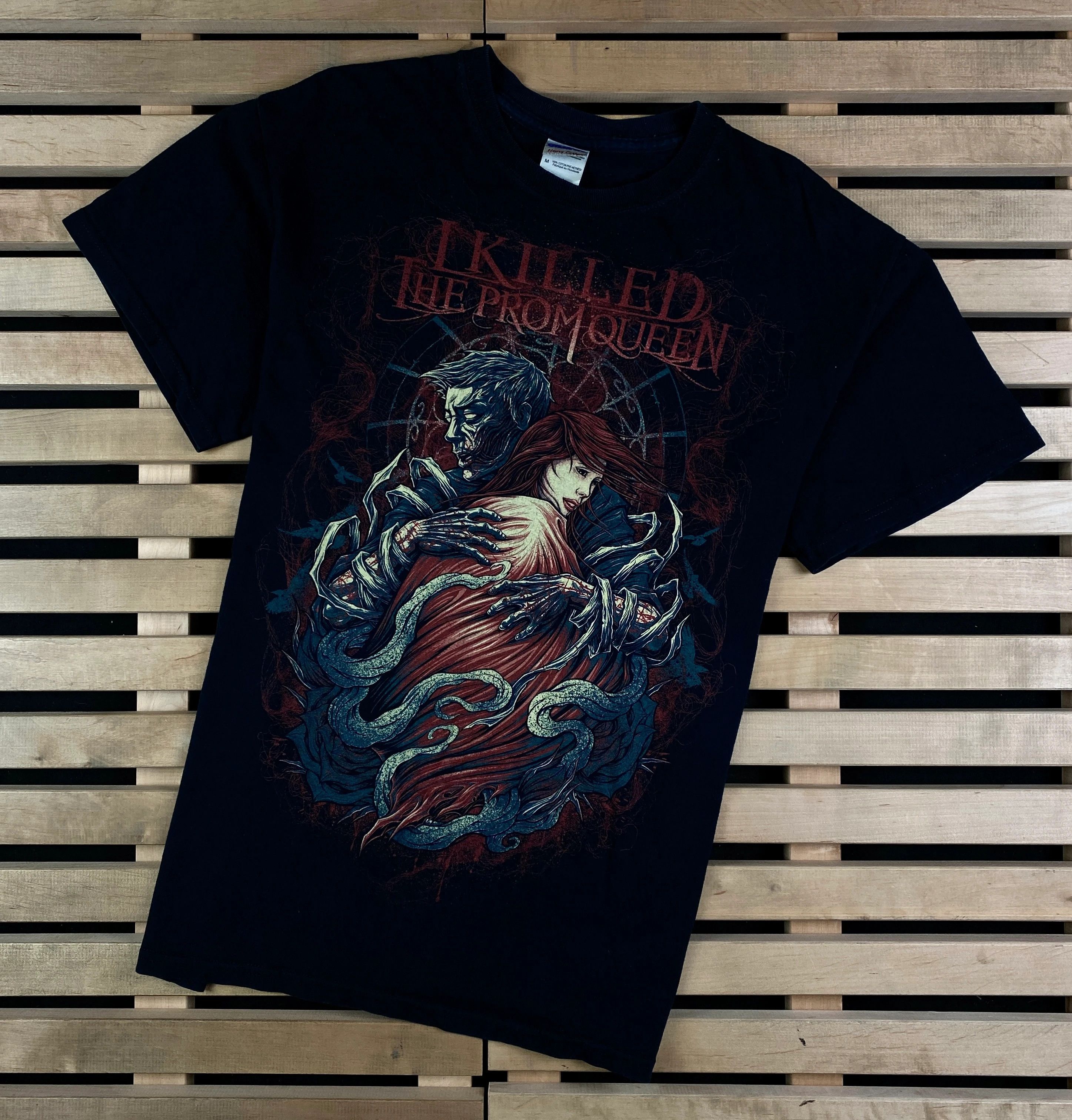 Band Tees × Vintage Mens Vintage T Shirt I Lilled The Prom Queen Size M Size US M / EU 48-50 / 2 - 1 Thumbnail