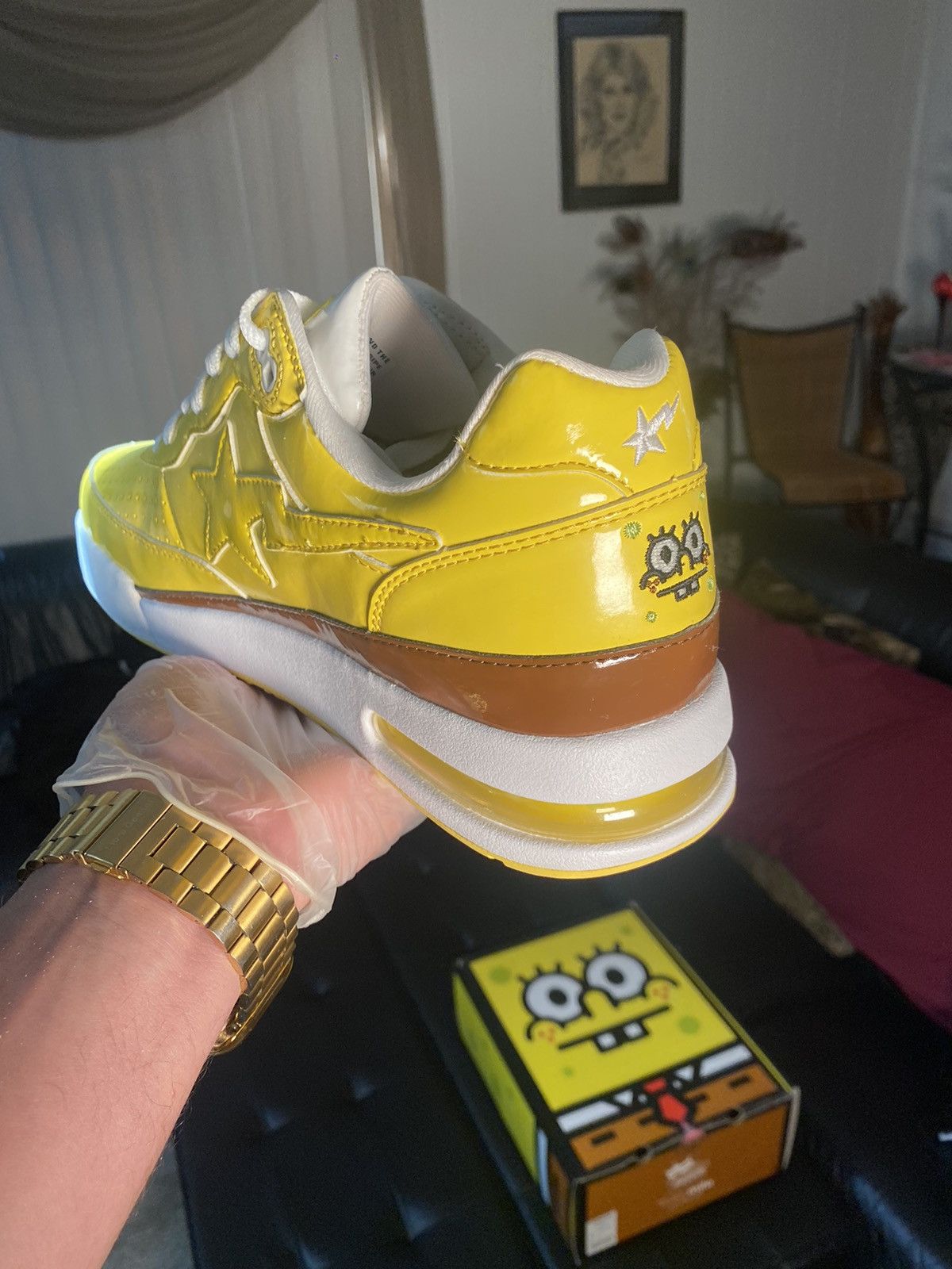 Bape Bape SpongeBob Roadsta Size US 10 / EU 43 - 2 Thumbnail