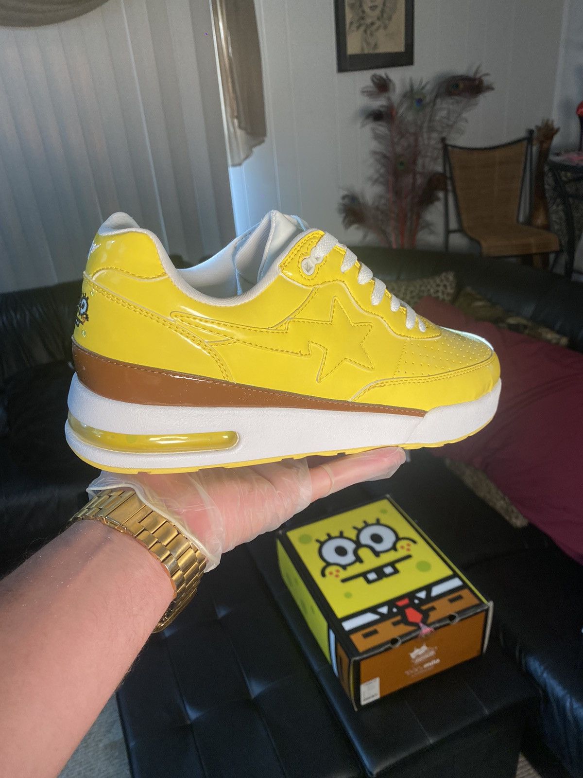 Bape Bape SpongeBob Roadsta Size US 10 / EU 43 - 1 Thumbnail