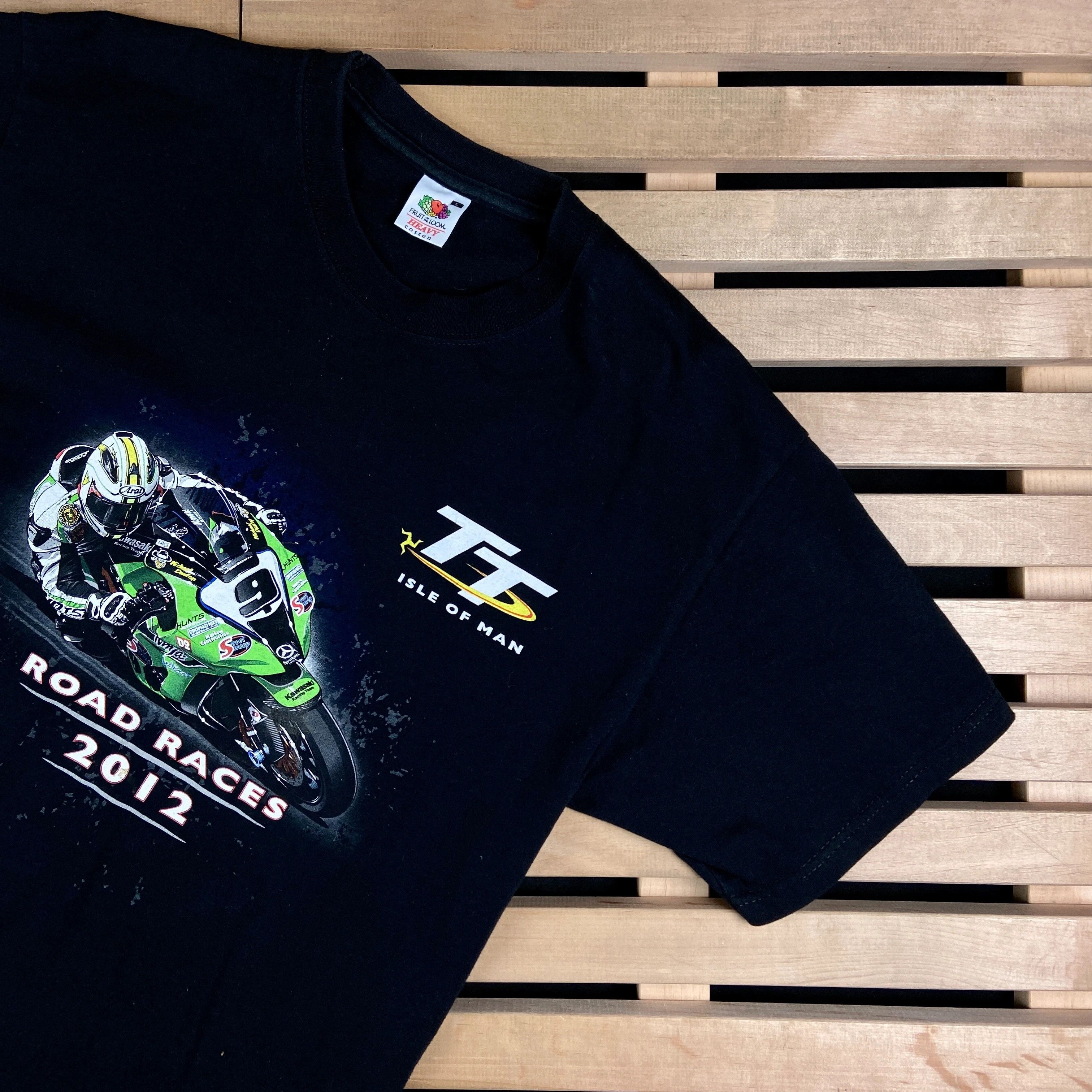 Vintage Mens Vintage T Shirt Road Races 2012 Isle Of Man Size L Size US L / EU 52-54 / 3 - 2 Thumbnail