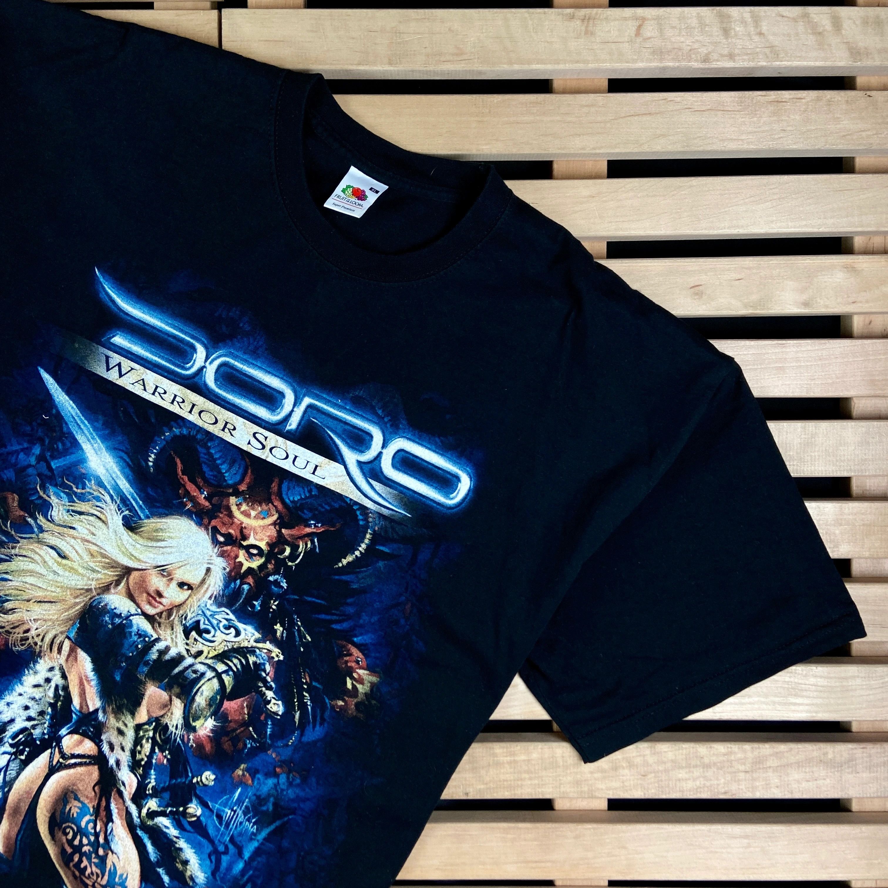 Band Tees × Vintage Mens Vintage T Shirt Doro Warrior Soul Size XL Size US XL / EU 56 / 4 - 2 Thumbnail