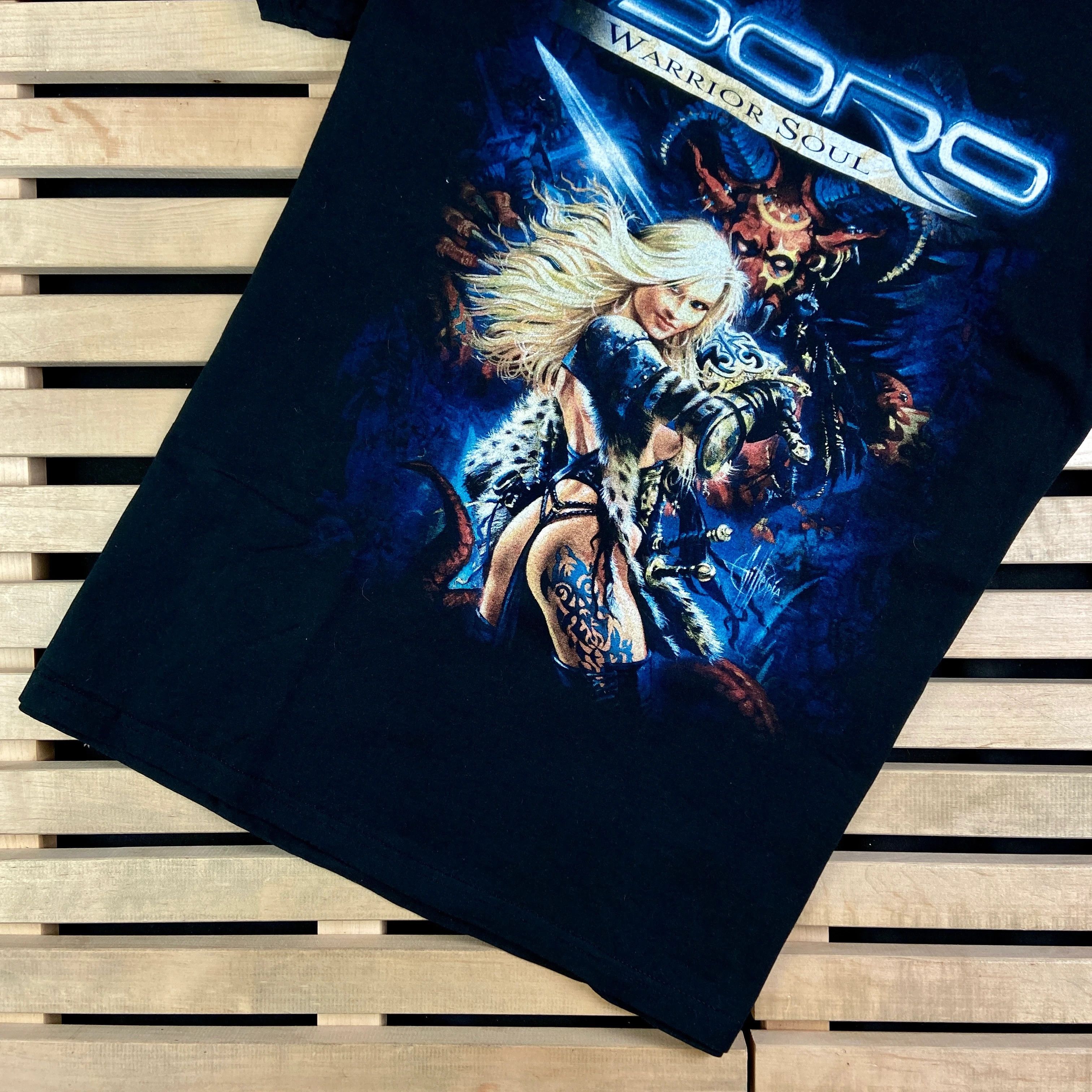 Band Tees × Vintage Mens Vintage T Shirt Doro Warrior Soul Size XL Size US XL / EU 56 / 4 - 3 Thumbnail