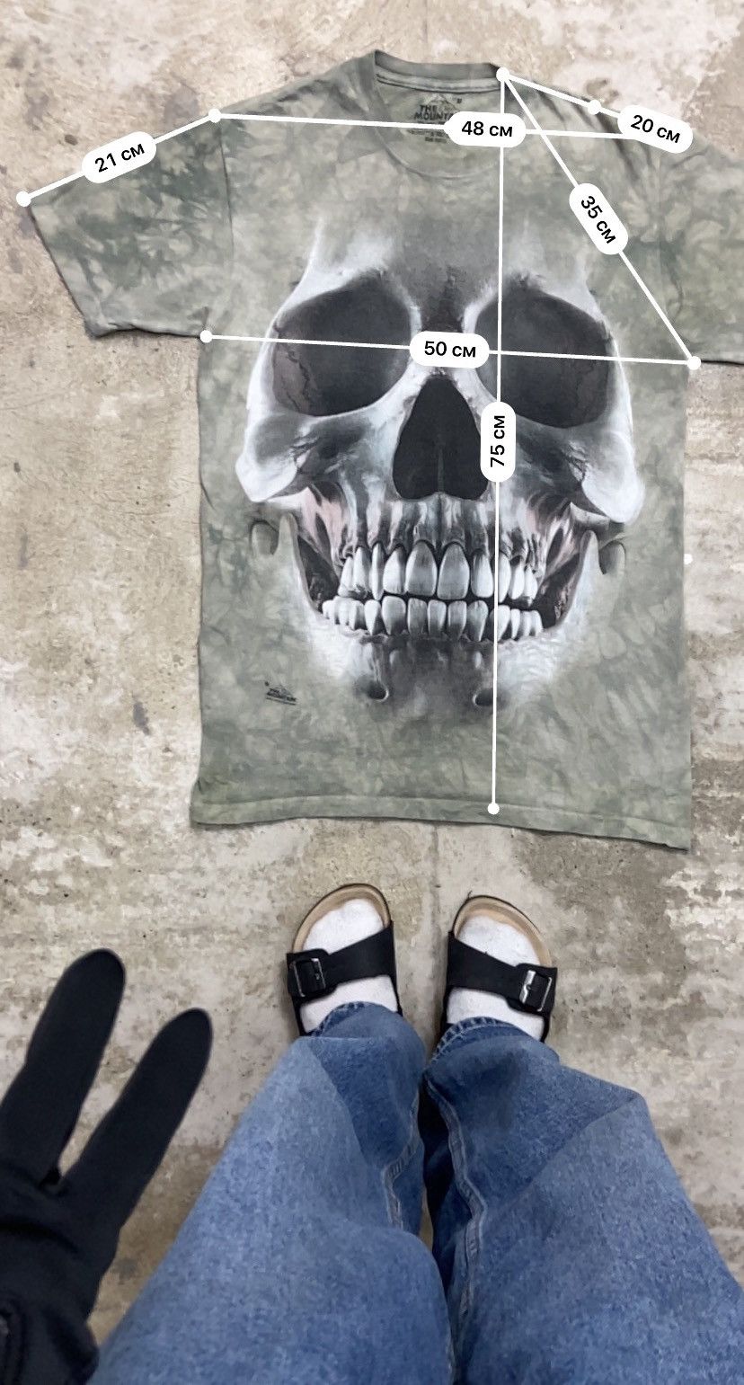 The Mountain ☠️ Y2K SKULL 3D MOUNTAIN RARE DAVID PENFOUND Y2K TEE - № 97 Size US M / EU 48-50 / 2 - 6 Thumbnail