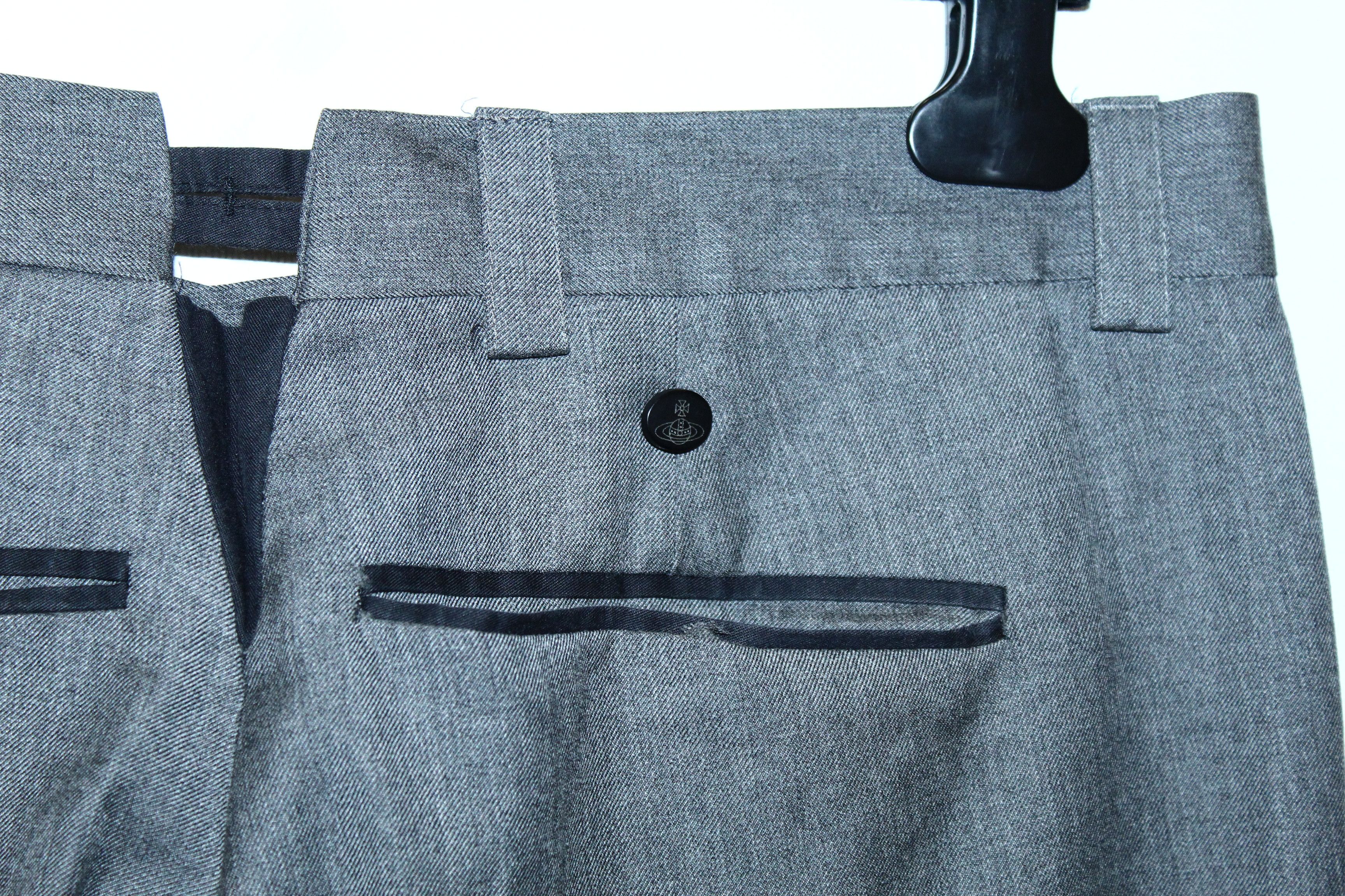 Vivienne Westwood 🔥ARCHIVE🔥 Vivienne Westwood Man Straight Leg Wool Trousers Size US 34 / EU 50 - 7 Thumbnail