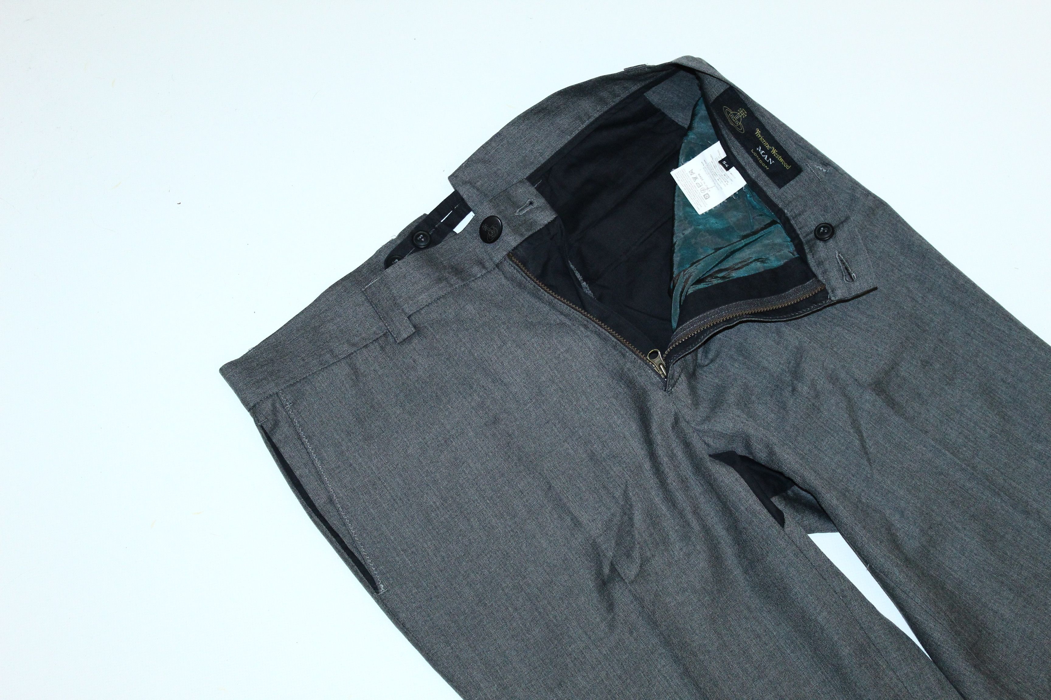 Vivienne Westwood 🔥ARCHIVE🔥 Vivienne Westwood Man Straight Leg Wool Trousers Size US 34 / EU 50 - 3 Thumbnail