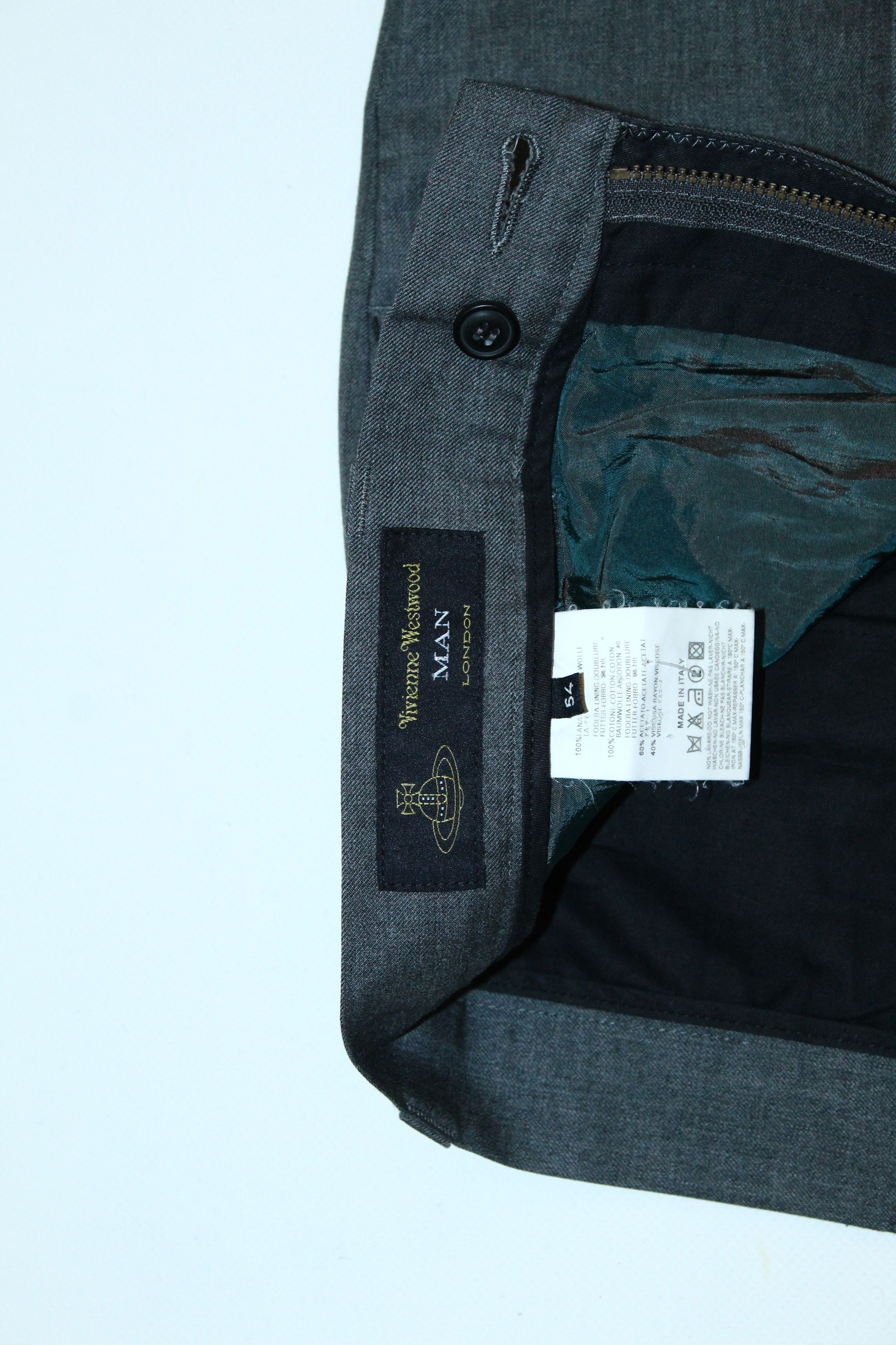 Vivienne Westwood 🔥ARCHIVE🔥 Vivienne Westwood Man Straight Leg Wool Trousers Size US 34 / EU 50 - 4 Thumbnail