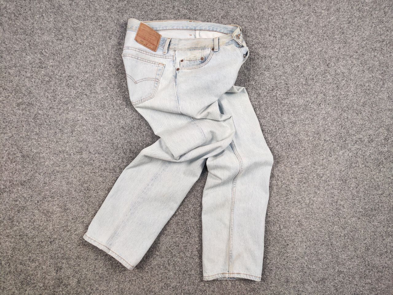 Levi's Vintage 80s Levis 501 Perfect Faded Denim Jeans Made in USA Size US 32 / EU 48 - 15 Thumbnail