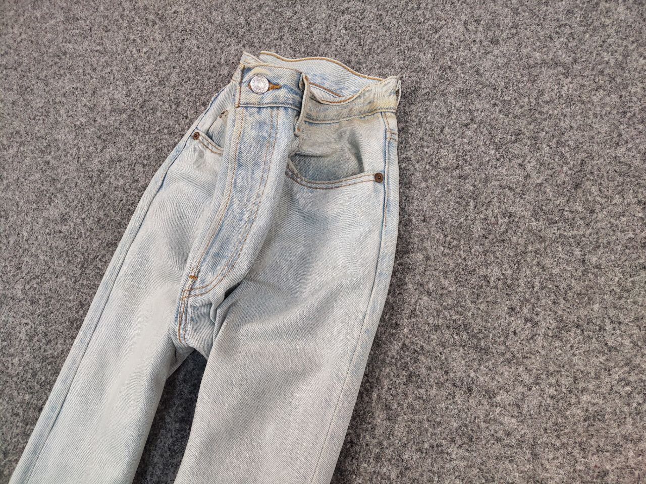 Levi's Vintage 80s Levis 501 Perfect Faded Denim Jeans Made in USA Size US 32 / EU 48 - 3 Thumbnail