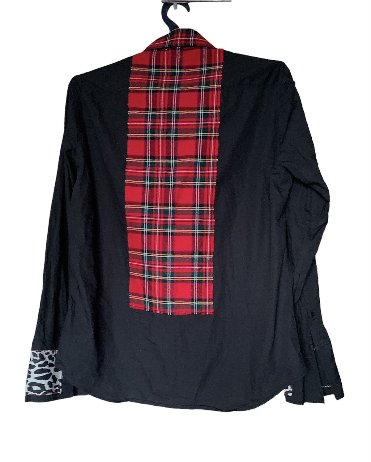 Designer England Vintage Punk Zip patch Shirt like Vivienne westwood Size US L / EU 52-54 / 3 - 11 Thumbnail