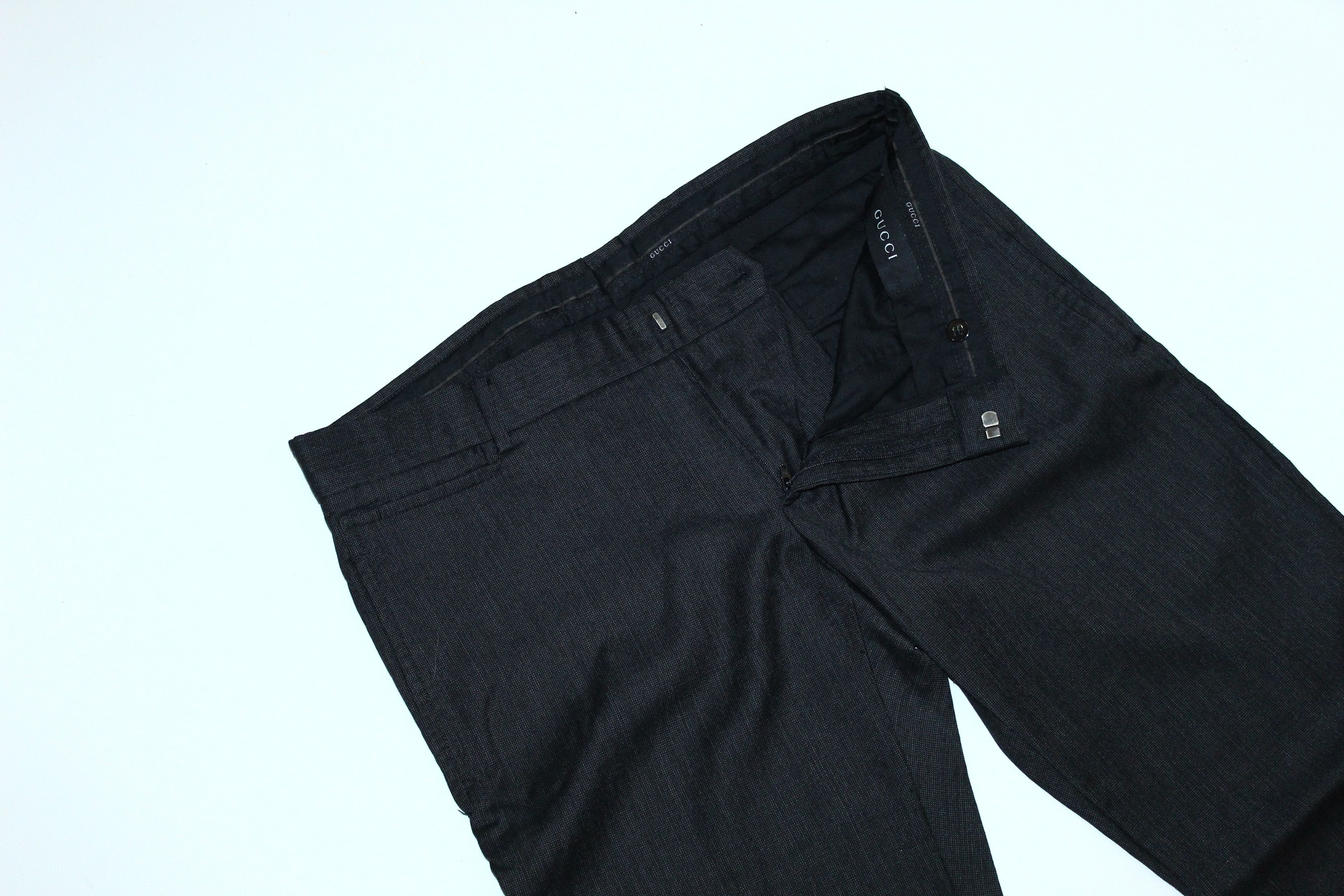 Vintage Gucci Wool Signatured Pocket Trousers