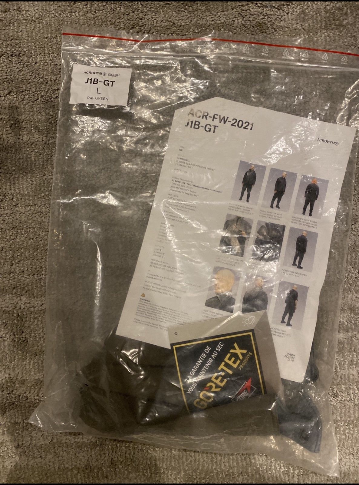 Acronym J1B-GT Multi raf green Size US L / EU 52-54 / 3 - 5 Thumbnail