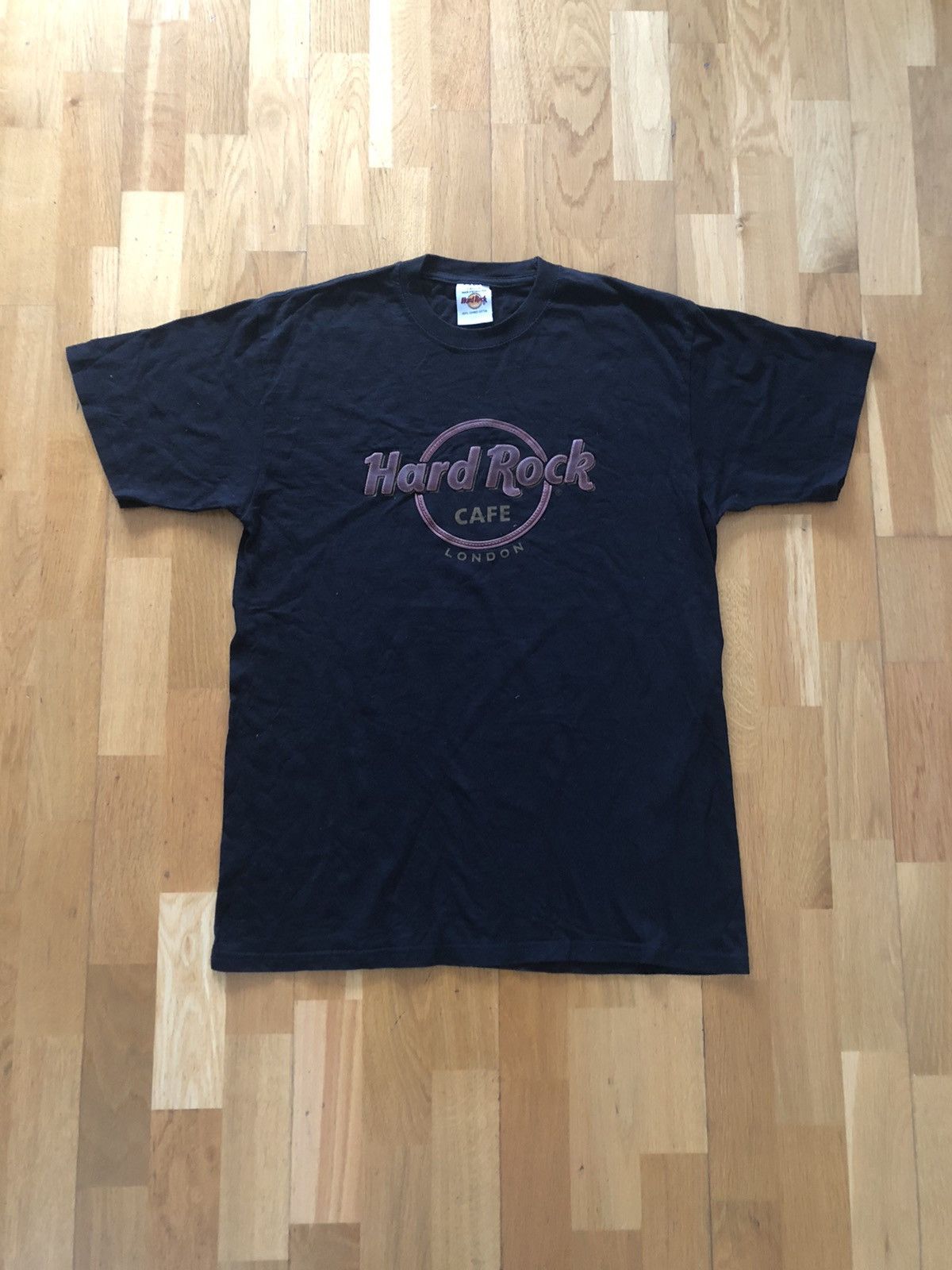 HARD ROCK CAFE Hard Rock Cafe Advertising T-shirt Men's L size cotton black type Vintage Second Hand main image 1