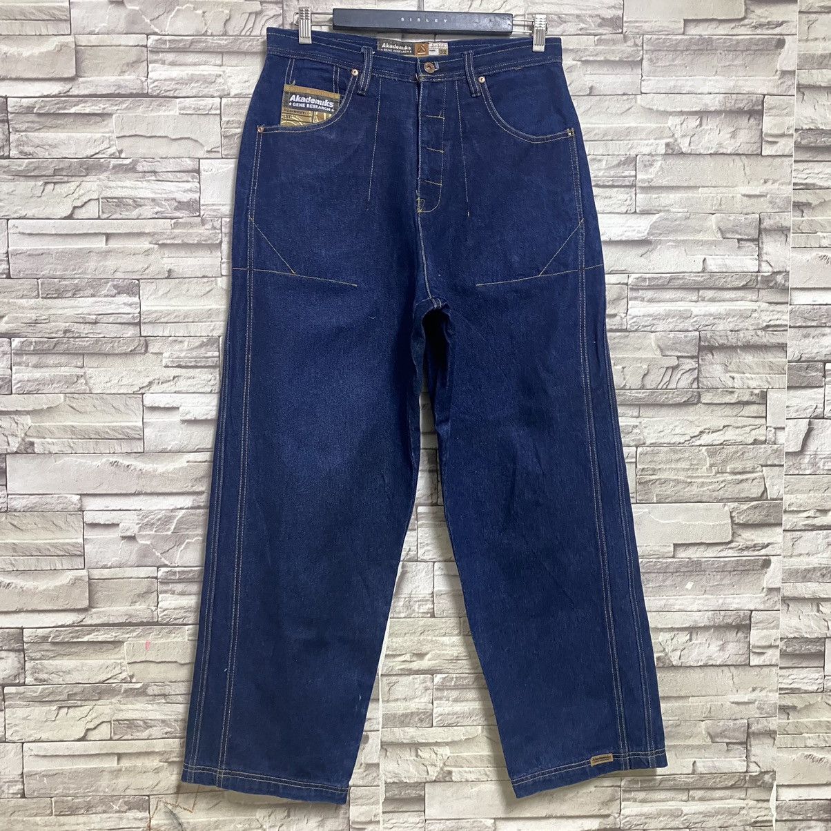 Akademiks Japanese Brand AKADEMIKS Denim Baggy pants Size US 32 / EU 48 - 6 Thumbnail