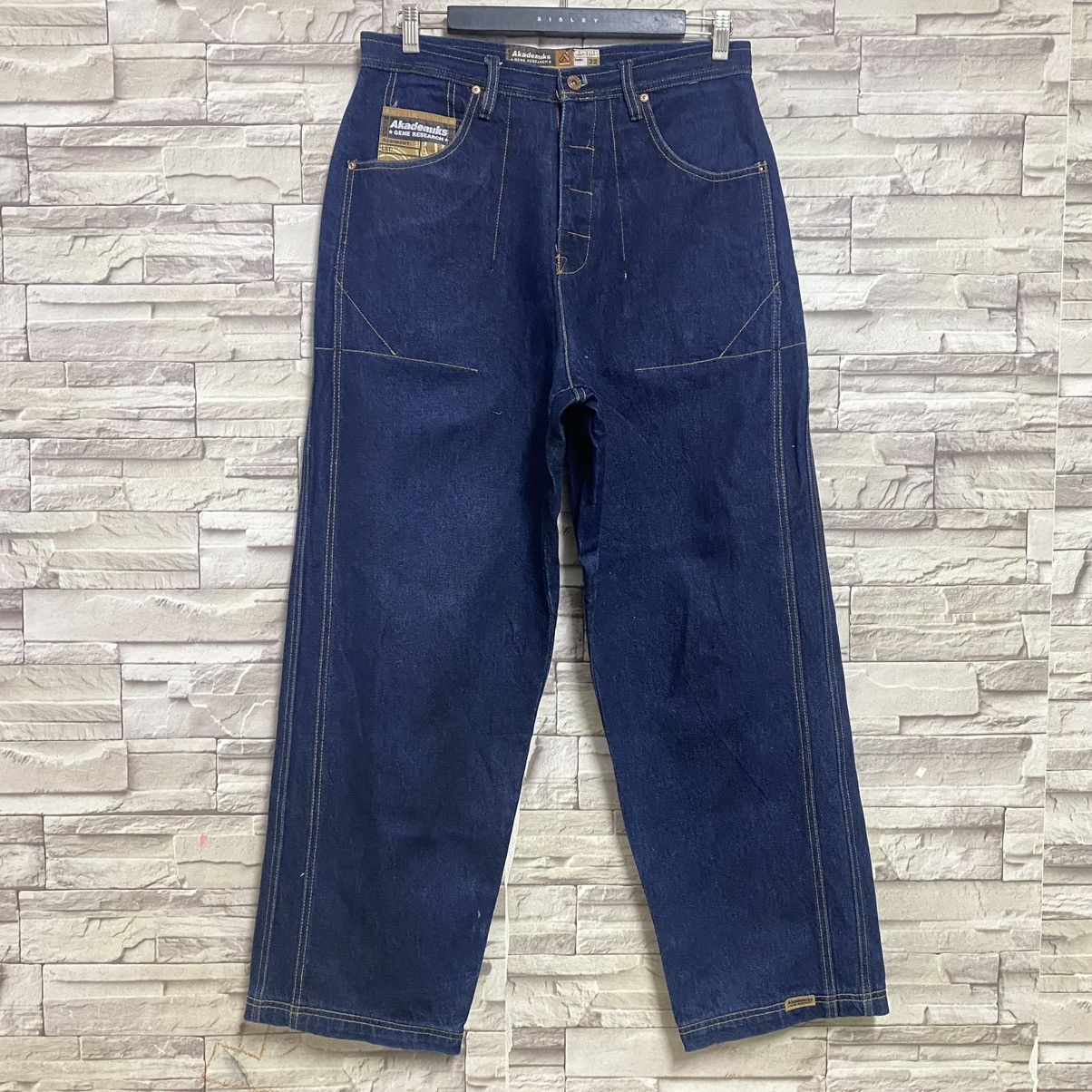 Akademiks Japanese Brand AKADEMIKS Denim Baggy pants Size US 32 / EU 48 - 3 Thumbnail