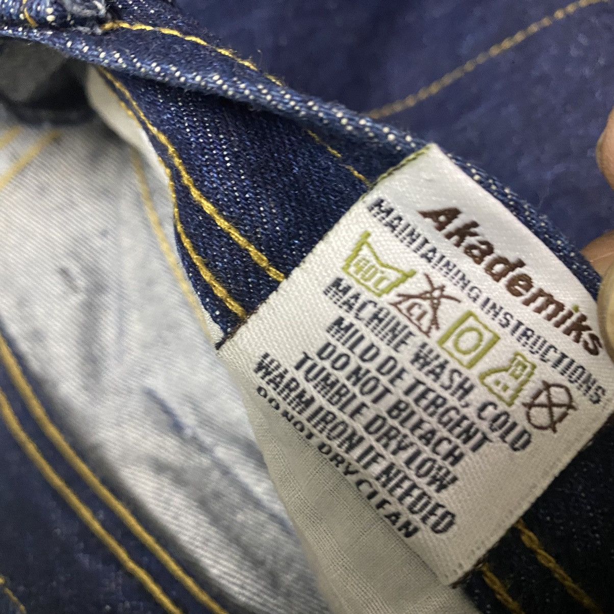 Akademiks Japanese Brand AKADEMIKS Denim Baggy pants Size US 32 / EU 48 - 21 Thumbnail