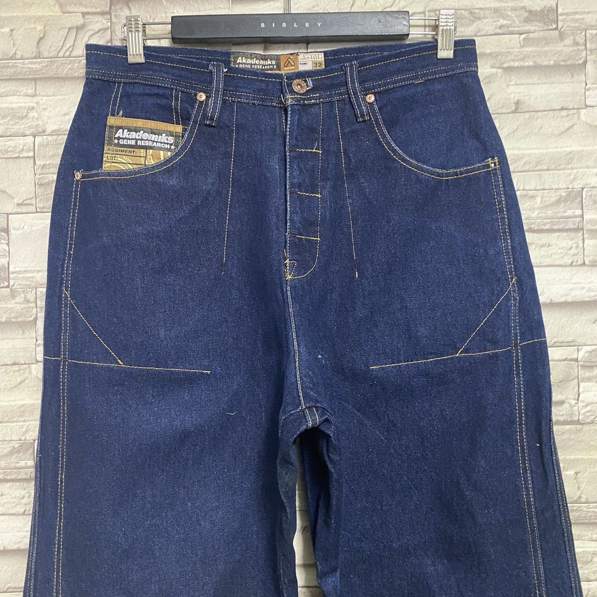 Akademiks Japanese Brand AKADEMIKS Denim Baggy pants Size US 32 / EU 48 - 4 Thumbnail
