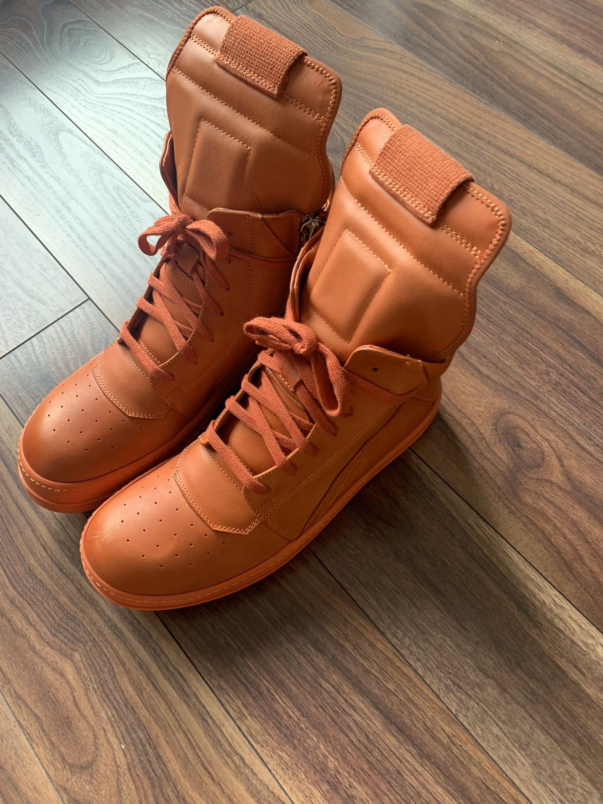 Rick Owens Papaya Rick Owens Geobasket | Grailed