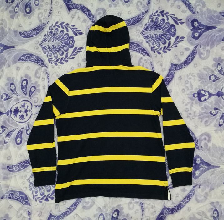 Louis Vuitton Luxury Black With Yellow Horizontal Stripes Hoodie