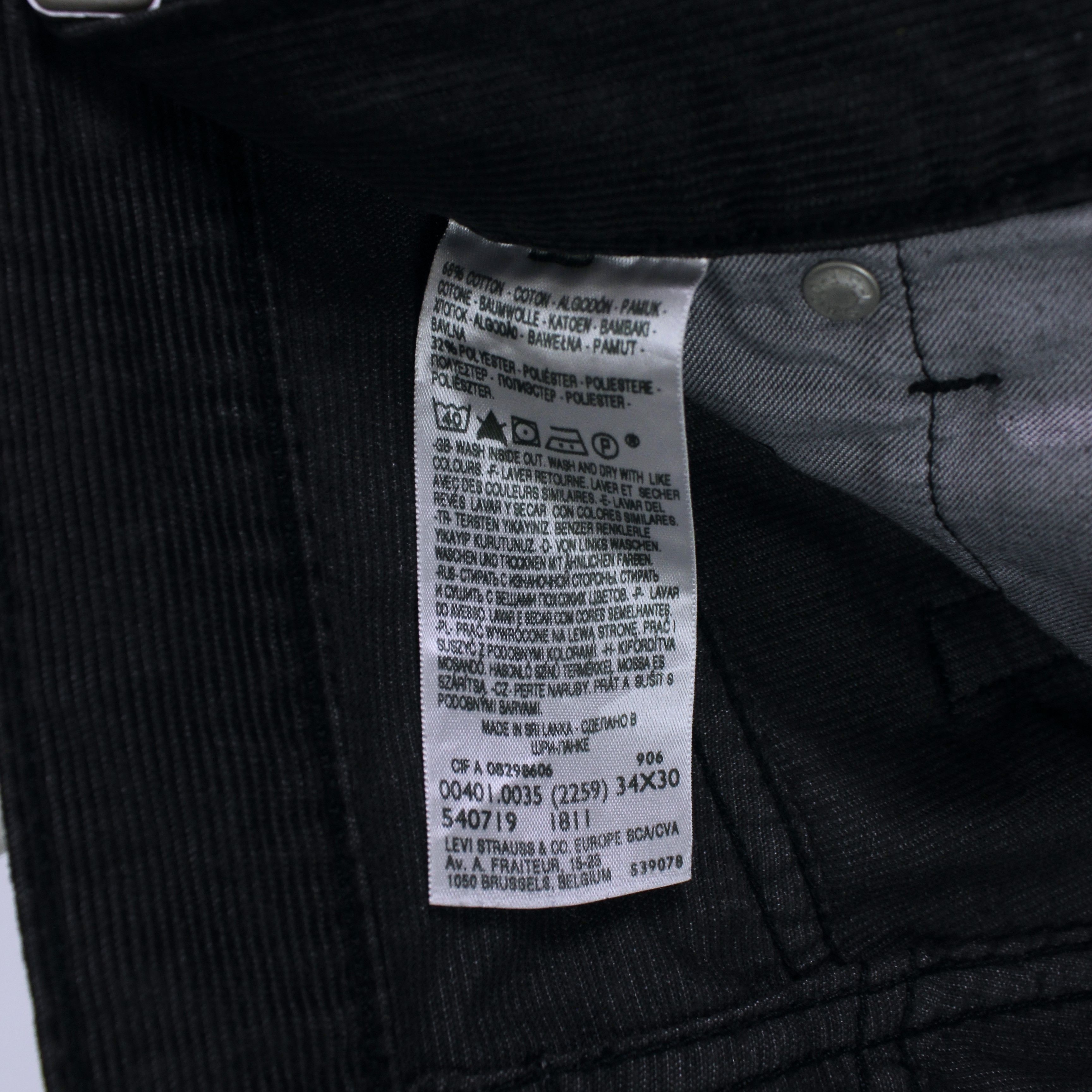 Levi's Vintage levis 401 jeans denim rare velvet black 34 30 Size US 34 / EU 50 - 5 Thumbnail