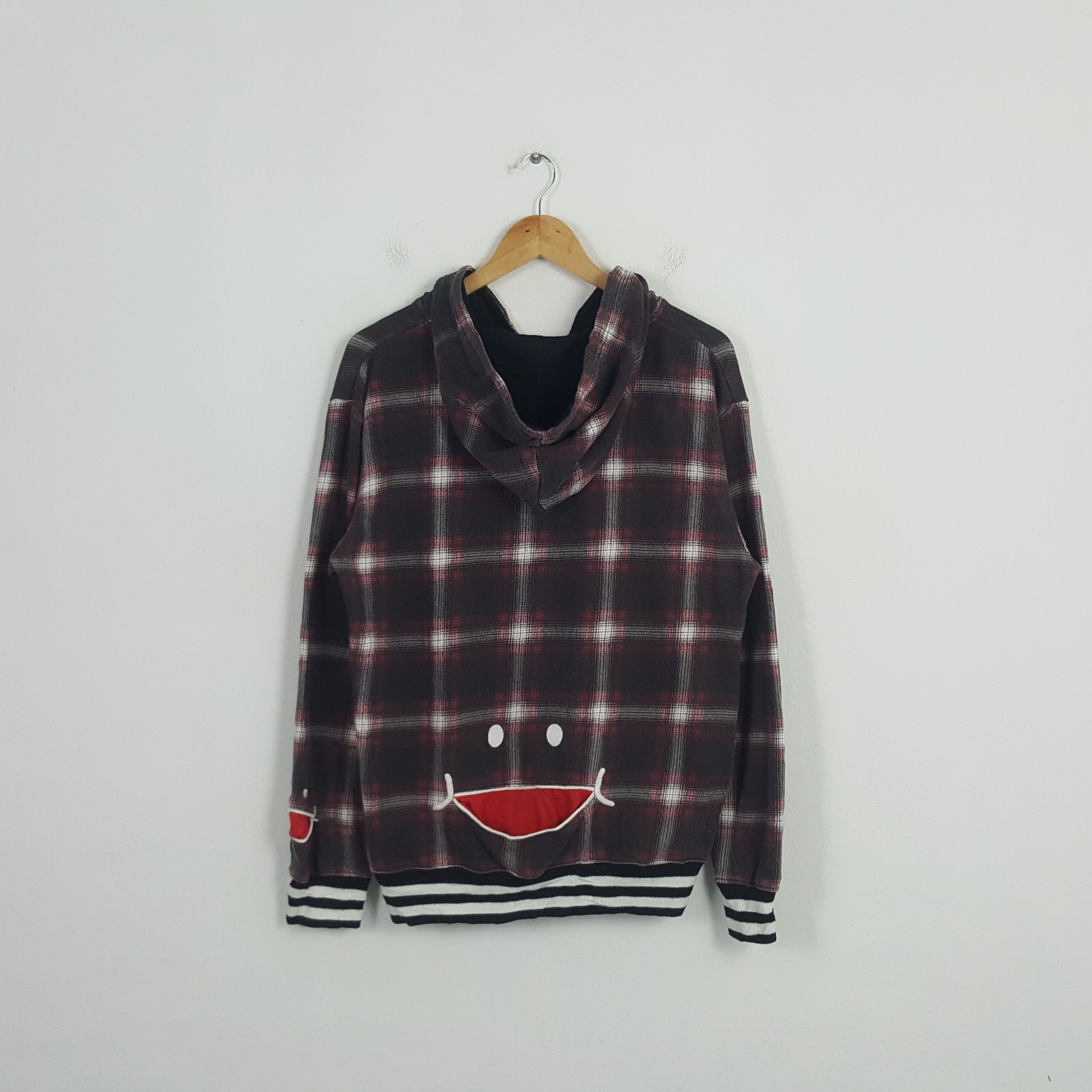 Vintage UP! Smile Japanese Design Jacket With Hoodies