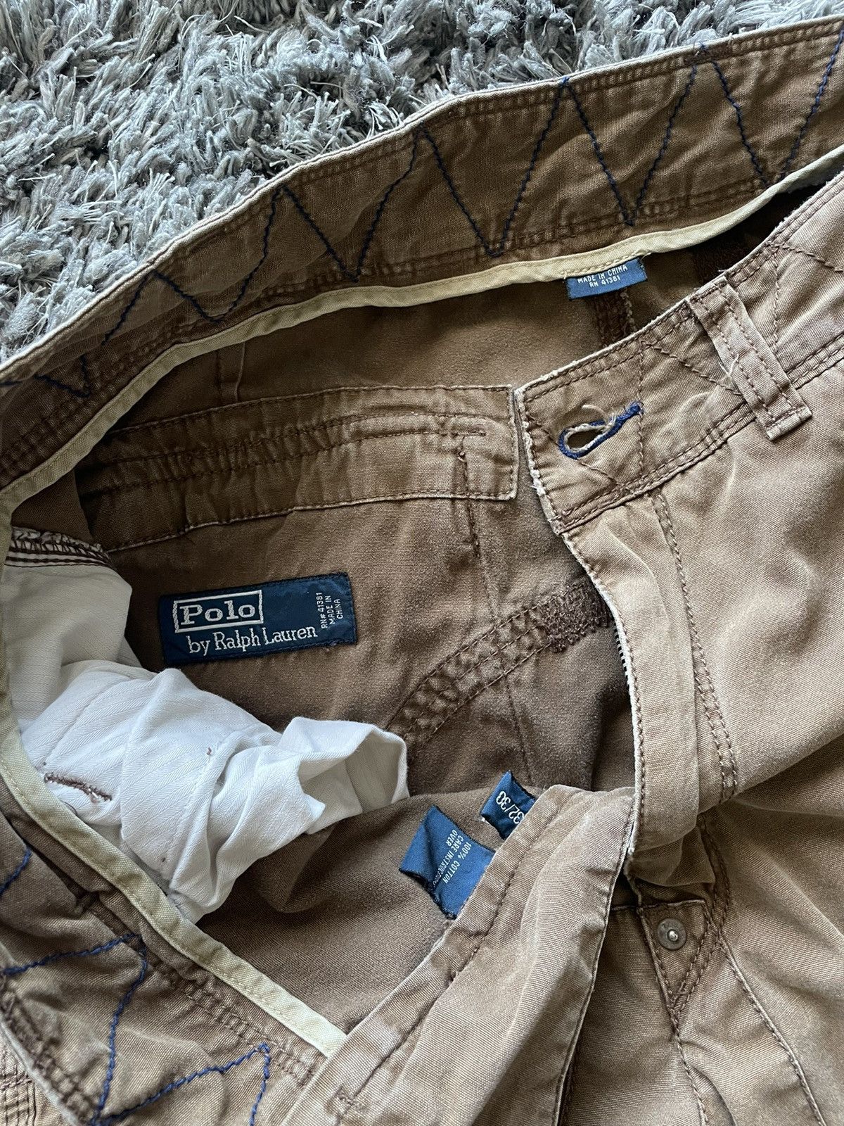 Polo Ralph Lauren × Vintage Vintage Polo Ralph Lauren Brown Utility Pants 32x30 Military Size US 30 / EU 46 - 6 Thumbnail