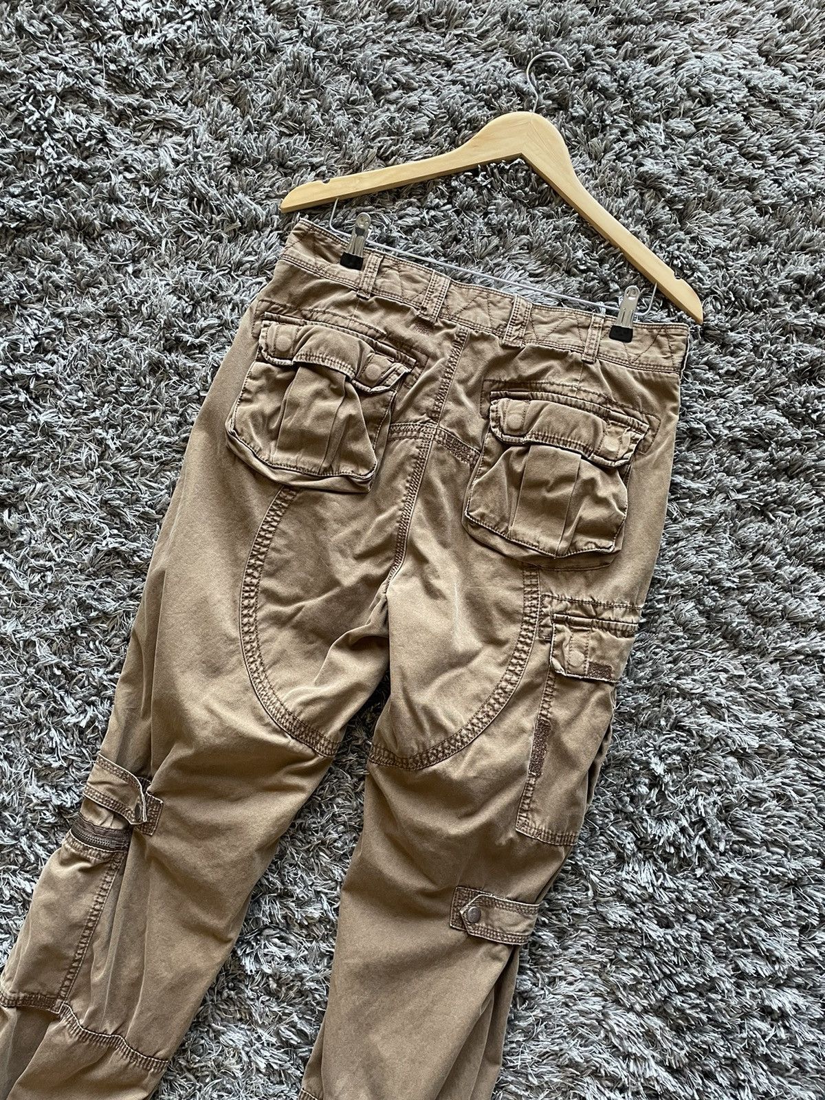 Polo Ralph Lauren × Vintage Vintage Polo Ralph Lauren Brown Utility Pants 32x30 Military Size US 30 / EU 46 - 5 Thumbnail