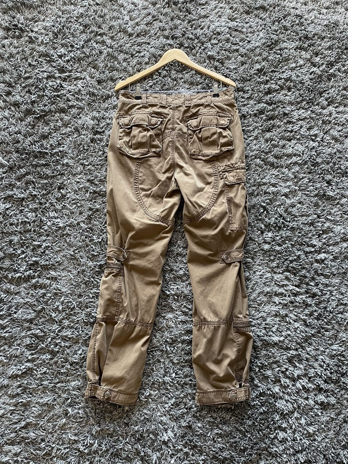 Polo Ralph Lauren × Vintage Vintage Polo Ralph Lauren Brown Utility Pants 32x30 Military Size US 30 / EU 46 - 4 Thumbnail
