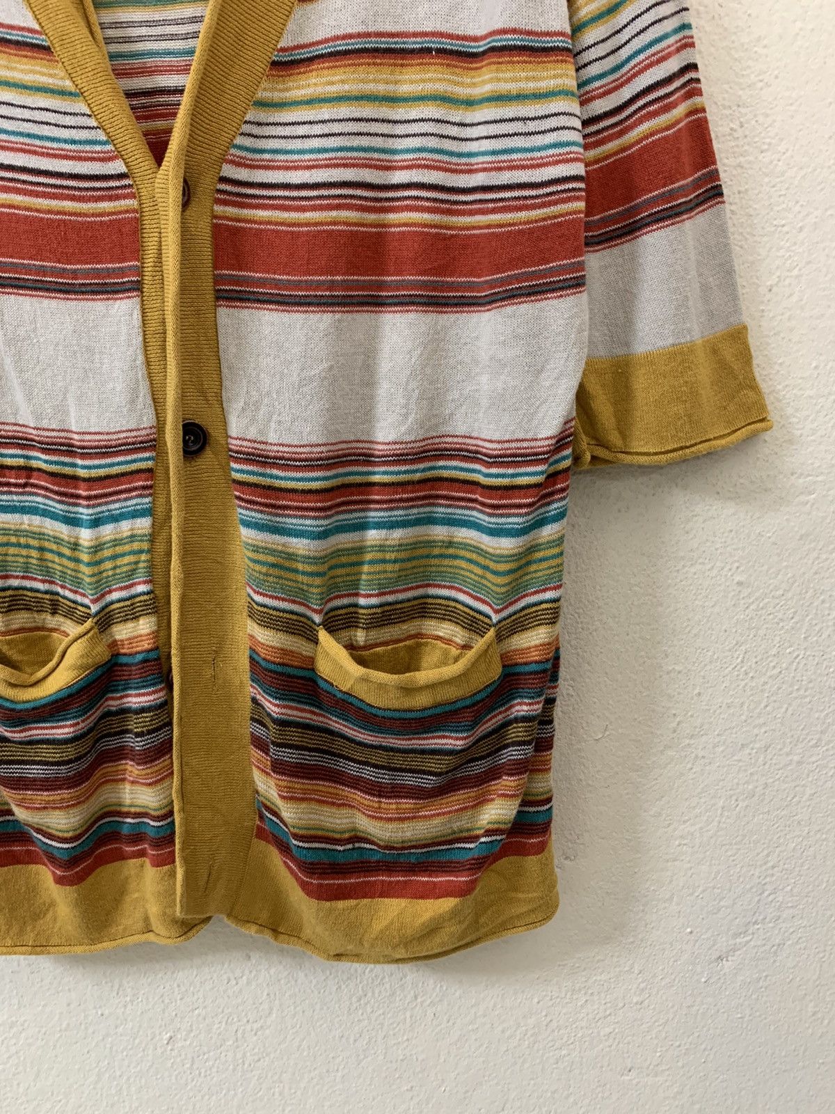Japanese Brand Quash Multicolor Cardigan Size US M / EU 48-50 / 2 - 2 Thumbnail
