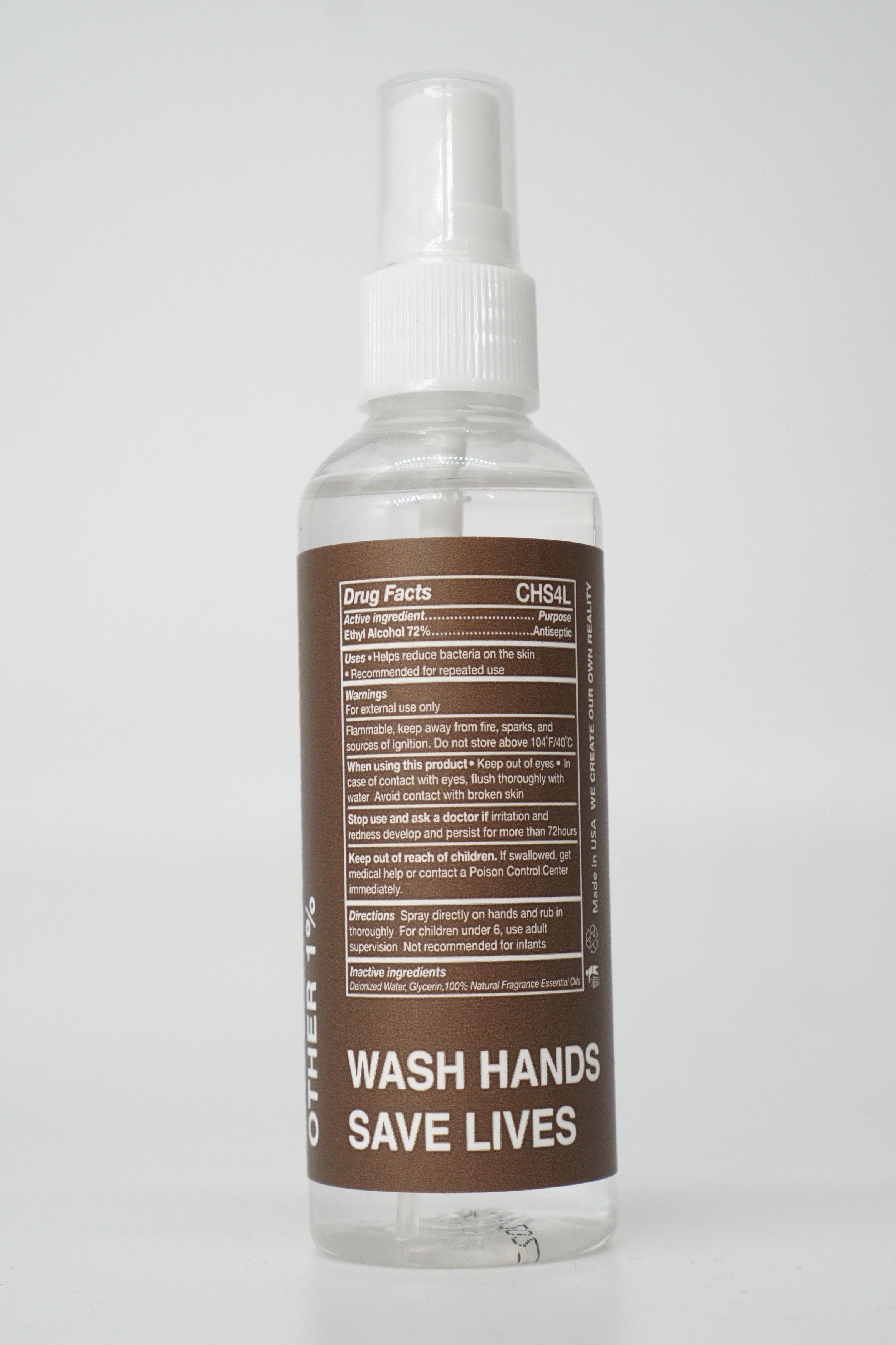 Travis Scott TRAVIS SCOTT CACTUS JACK Hand Sanitizer Bottle Clear Size ONE SIZE - 2 Thumbnail