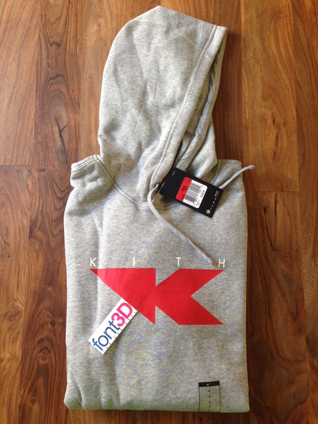 Kith KITH-x-NIKE-FLIGHT-Hoodie-Large-Grey-Red-Ronnie-Fieg-x-Scottie-Pippen NEW Size US L / EU 52-54 / 3 - 1 Preview