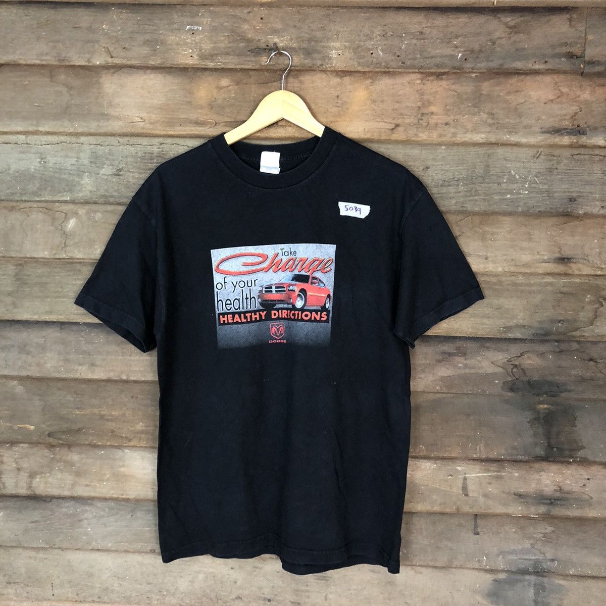 image of Racing Dogge Black T Shirt 5039, Men's (Size Large)