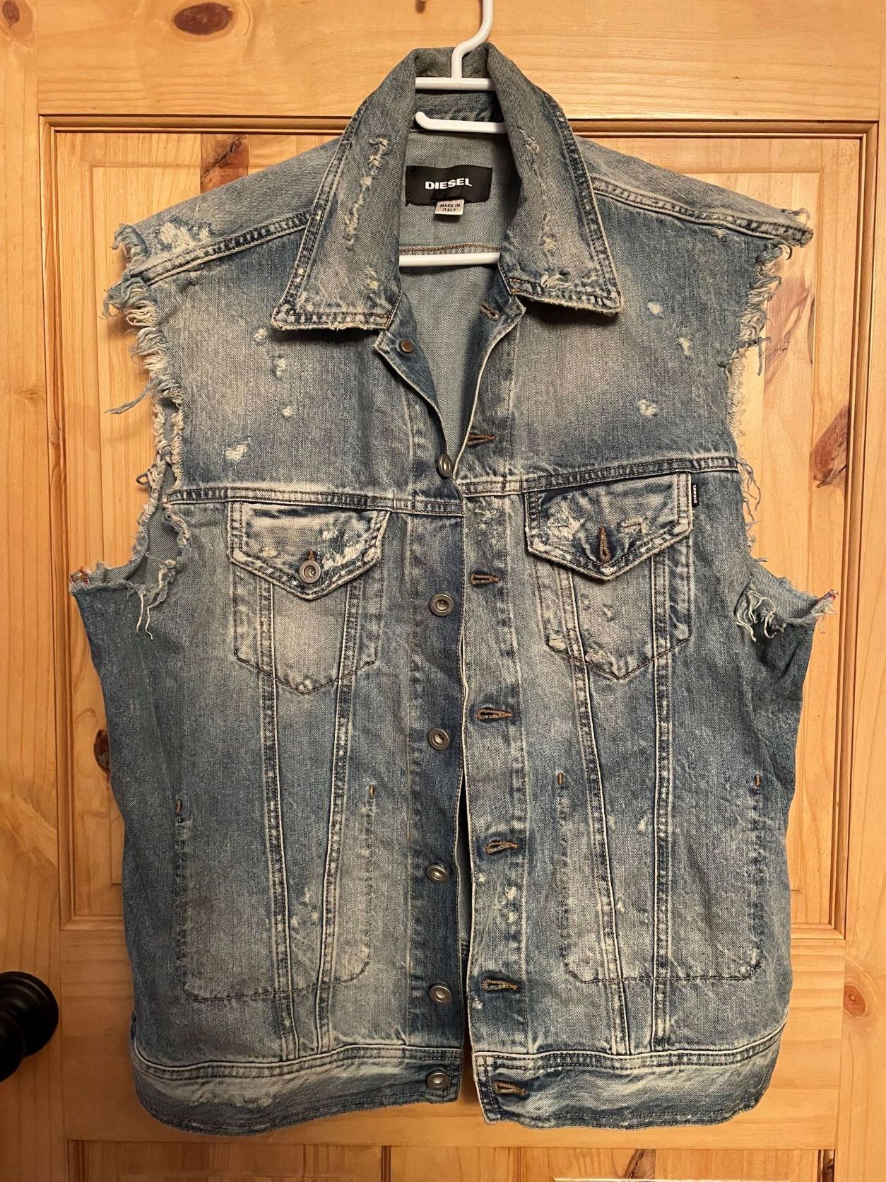 Diesel Diesel Blue D-Vinny Denim Vest Size US M / EU 48-50 / 2 - 1 Thumbnail