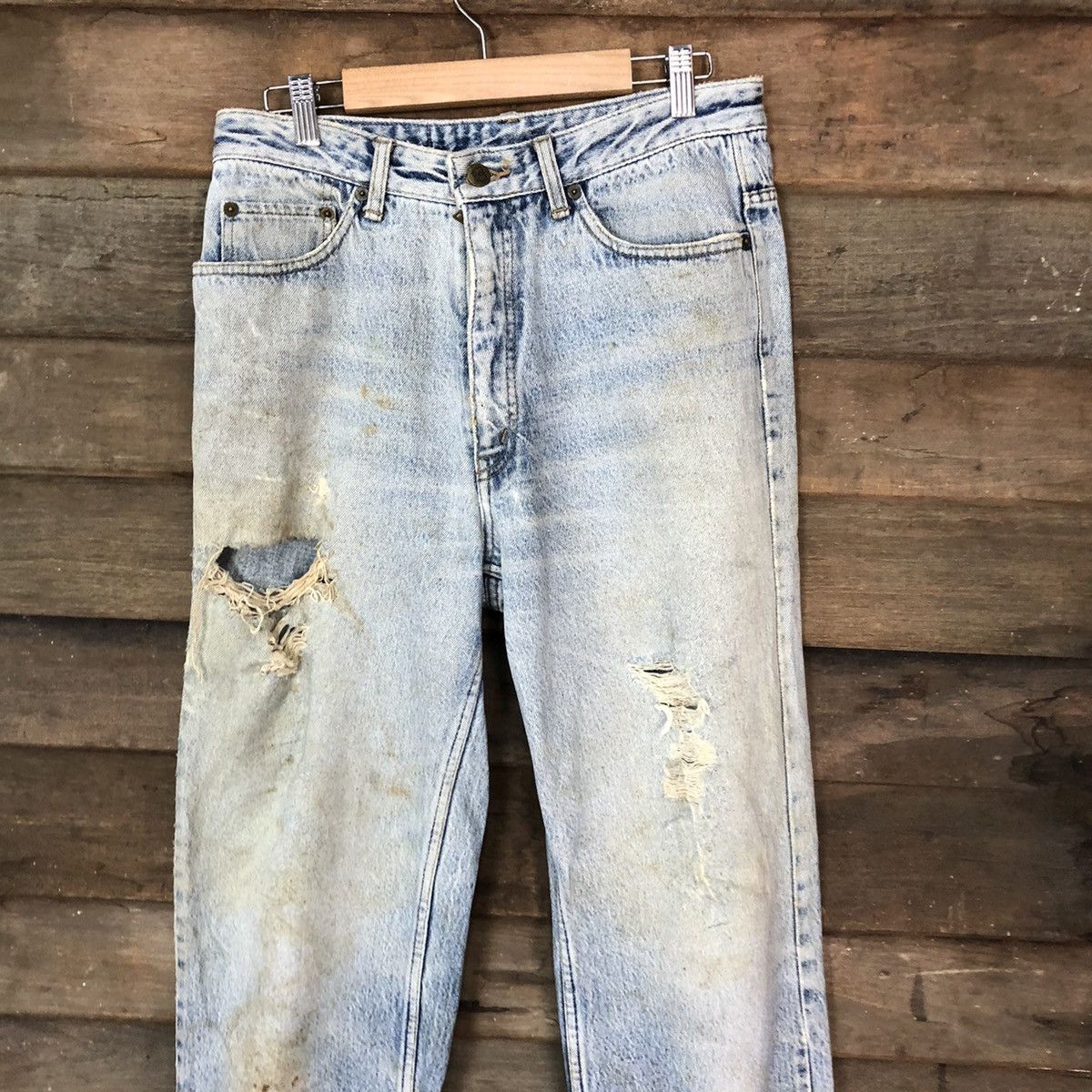 Japanese Brand Ever Blue vintage Distressed Denim #4660 Size US 32 / EU 48 - 2 Thumbnail