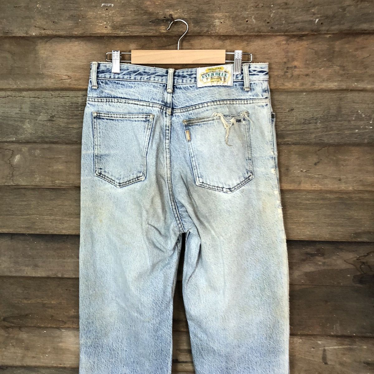 Japanese Brand Ever Blue vintage Distressed Denim #4660 Size US 32 / EU 48 - 11 Thumbnail