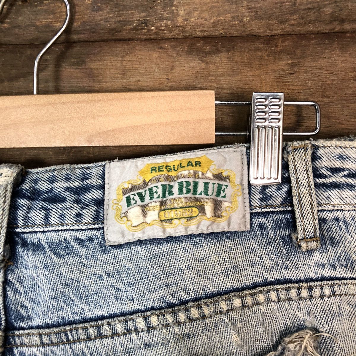 Japanese Brand Ever Blue vintage Distressed Denim #4660 Size US 32 / EU 48 - 15 Thumbnail