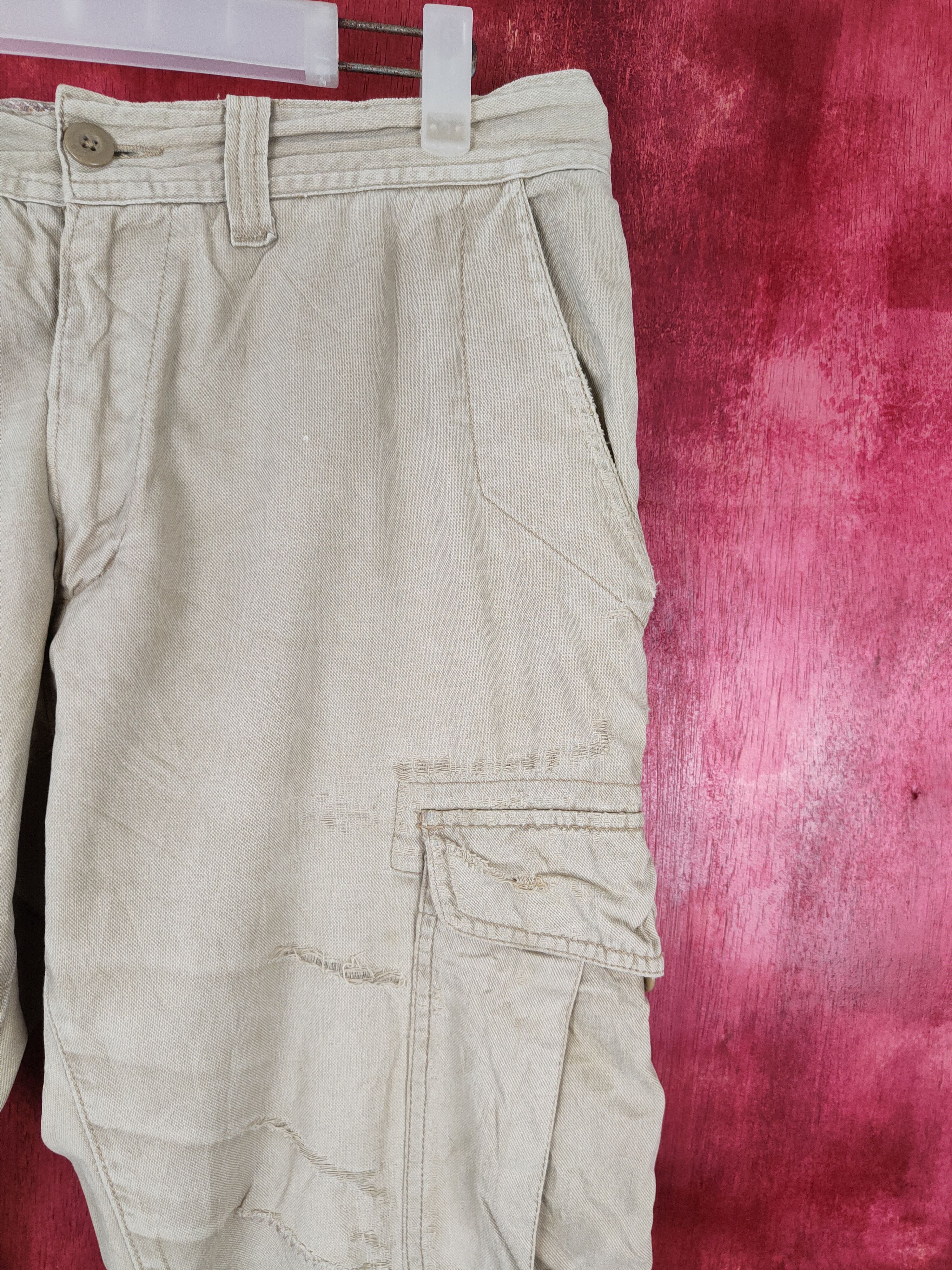 Global Work × Japanese Brand Global Work Brown Multi Pocket Tactical Cargo Pants #391 Size US 31 - 5 Thumbnail