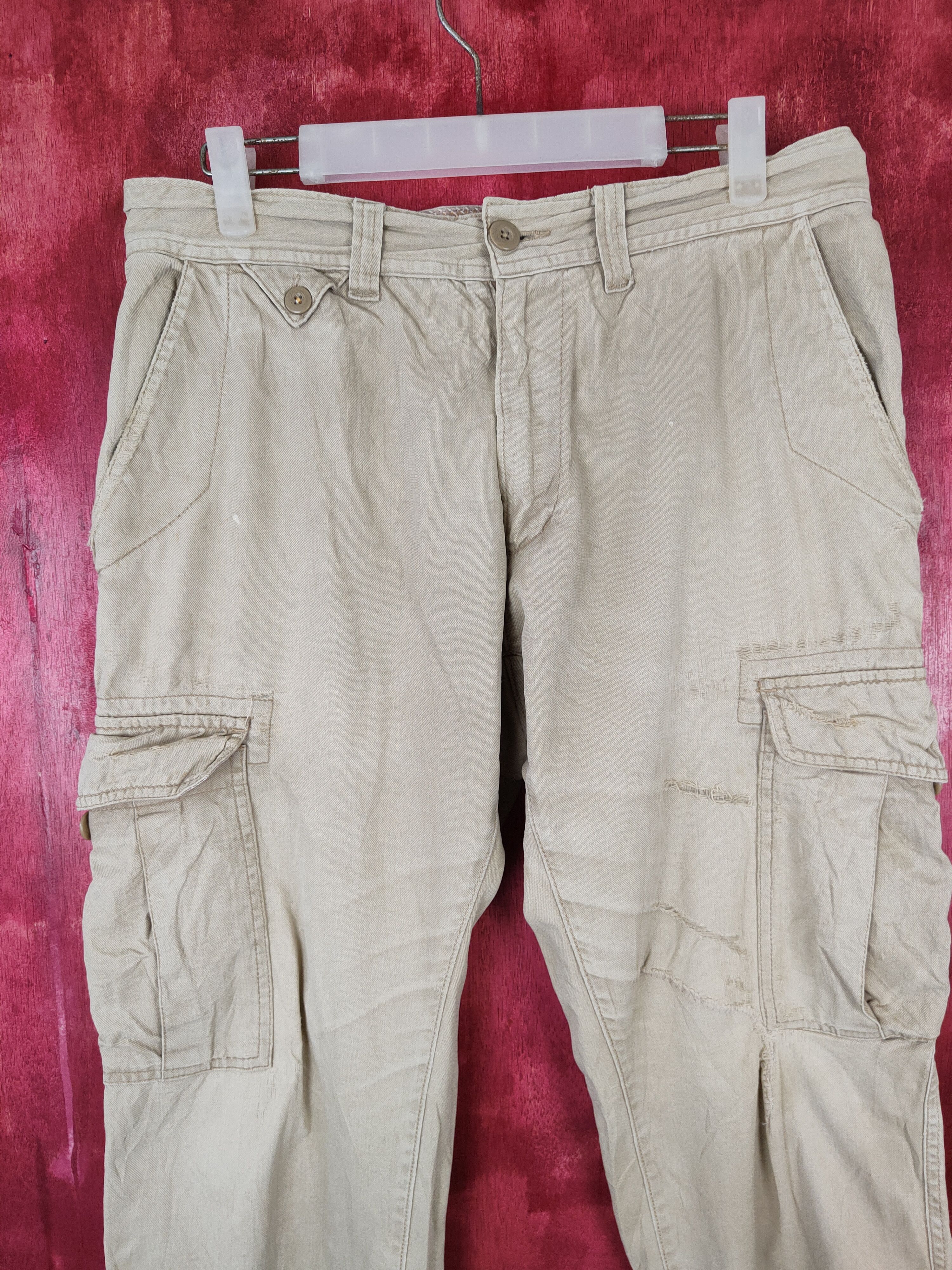 Global Work × Japanese Brand Global Work Brown Multi Pocket Tactical Cargo Pants #391 Size US 31 - 2 Thumbnail