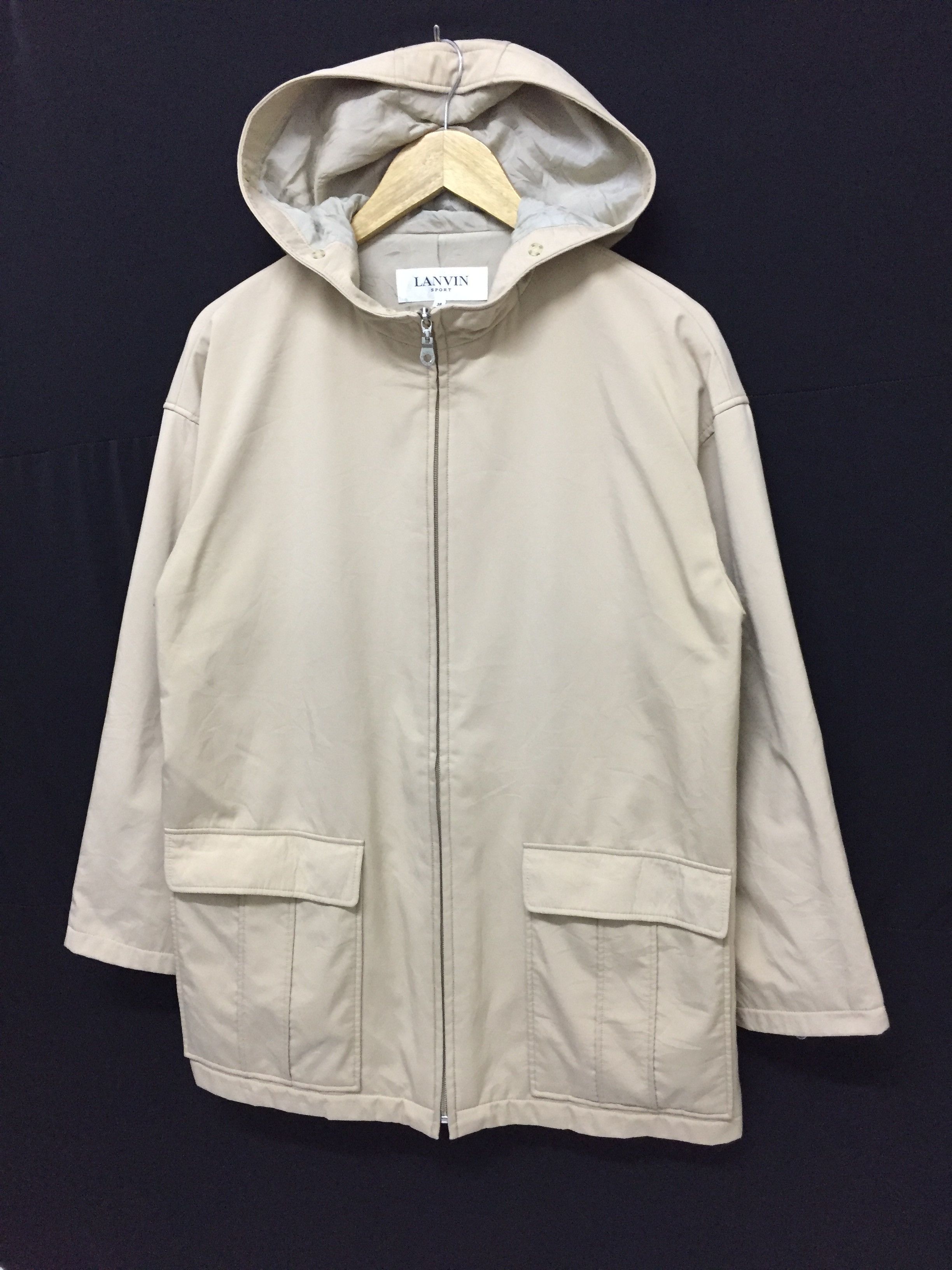 90's Lanvin Sport big flap pocket parka hoodie