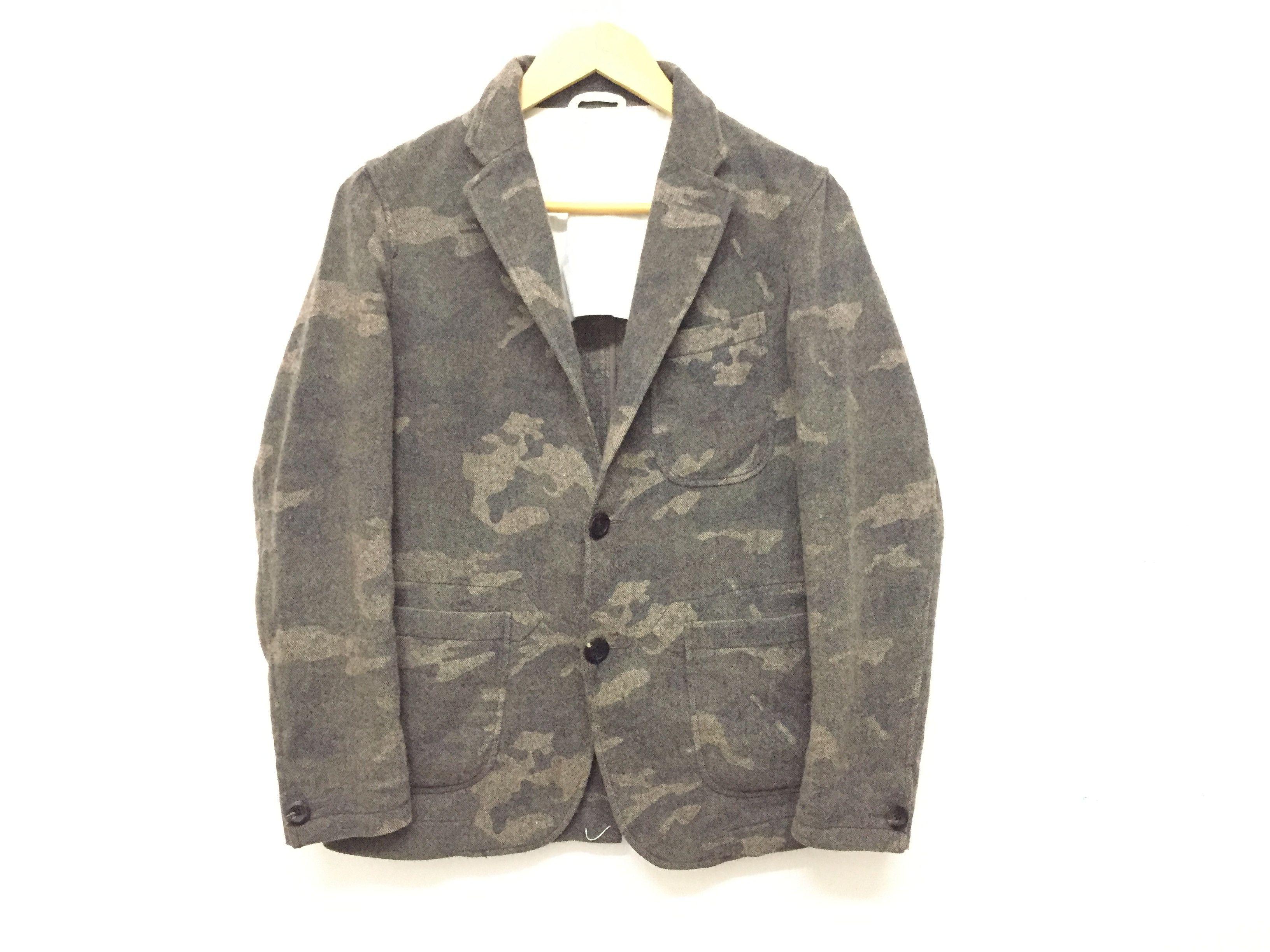 Beams Plus CAMO Wool Mix fabric jacket Size US S / EU 44-46 / 1 - 2 Thumbnail