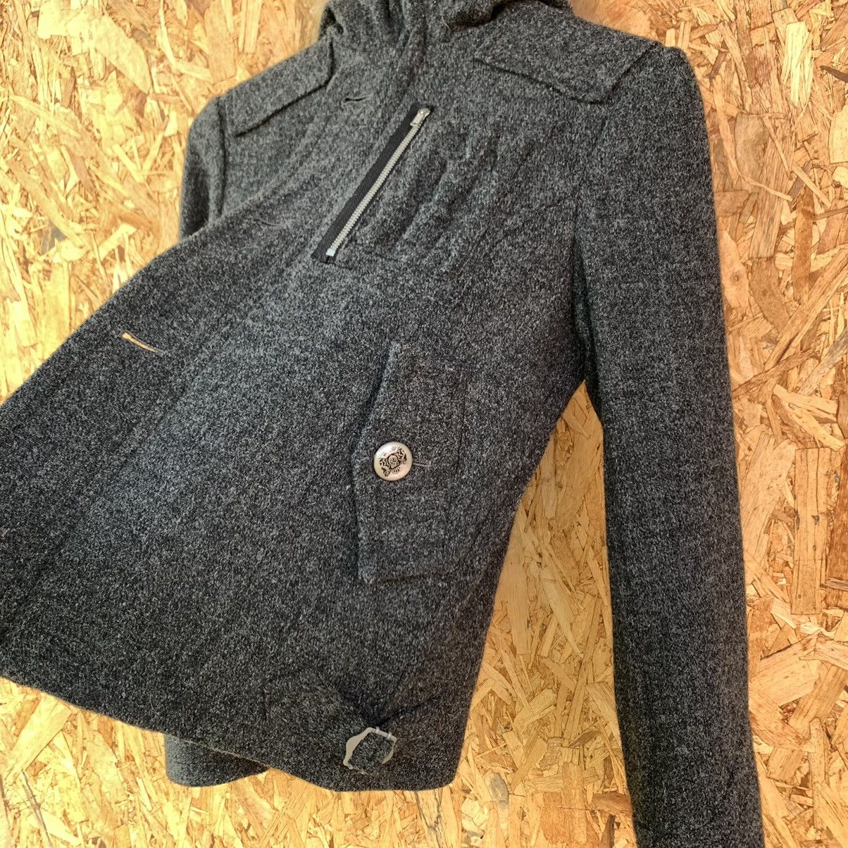 Issey Miyake Nice! Sunao kuwahara Issey Miyake Fur Wool Hoodie Jacket Size XS / US 0-2 / IT 36-38 - 10 Thumbnail