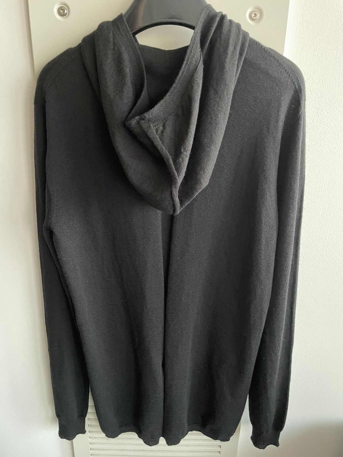 Rick Owens Super Runway Brand New Virgin Wool Skinny Hooded Sweater Size US L / EU 52-54 / 3 - 2 Thumbnail