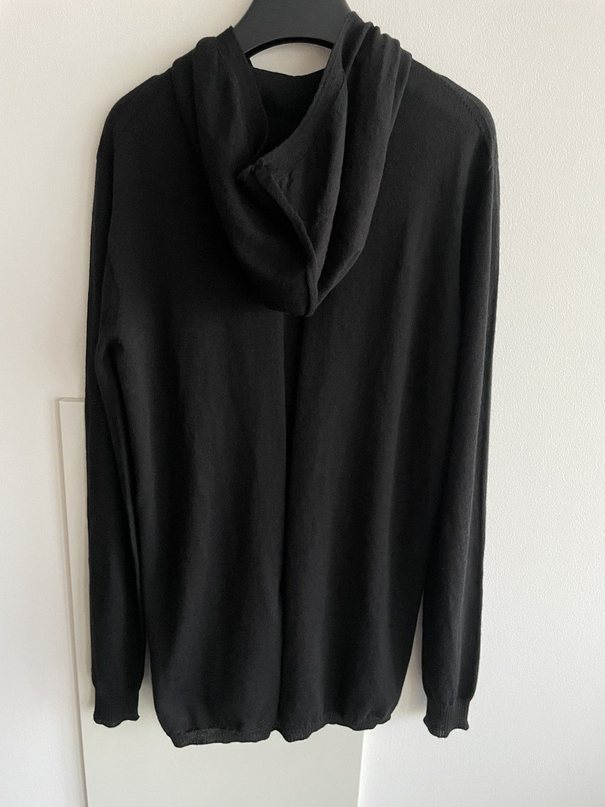 Rick Owens Super Runway Brand New Virgin Wool Skinny Hooded Sweater Size US L / EU 52-54 / 3 - 8 Thumbnail