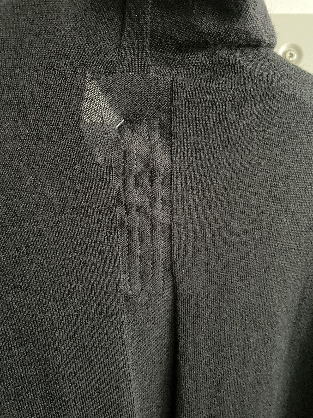 Rick Owens Super Runway Brand New Virgin Wool Skinny Hooded Sweater Size US L / EU 52-54 / 3 - 10 Thumbnail