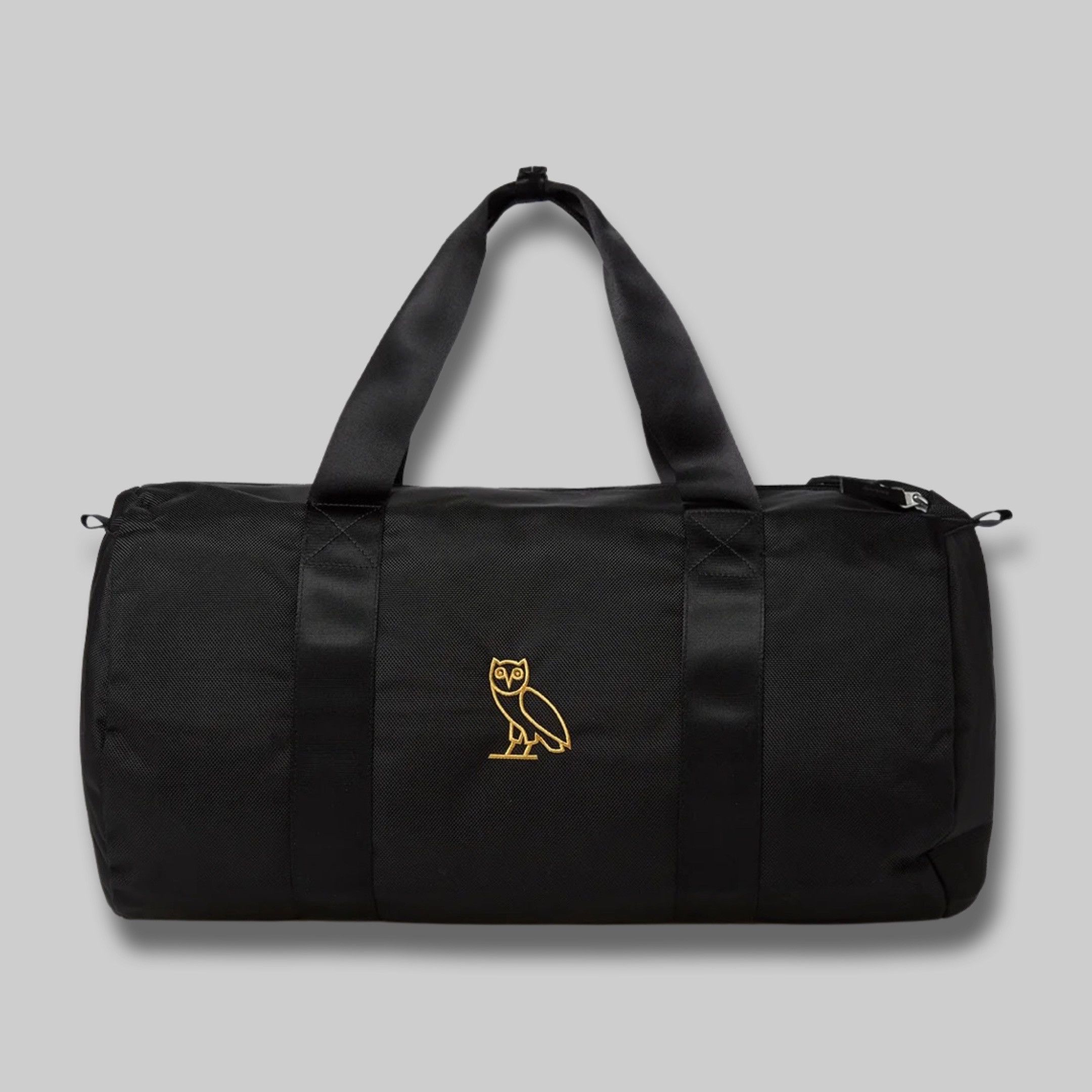 Jordan Brand ** RARE ** OVO x Air Jordan Duffle Bag Gold Owl Black Size ONE SIZE - 3 Thumbnail