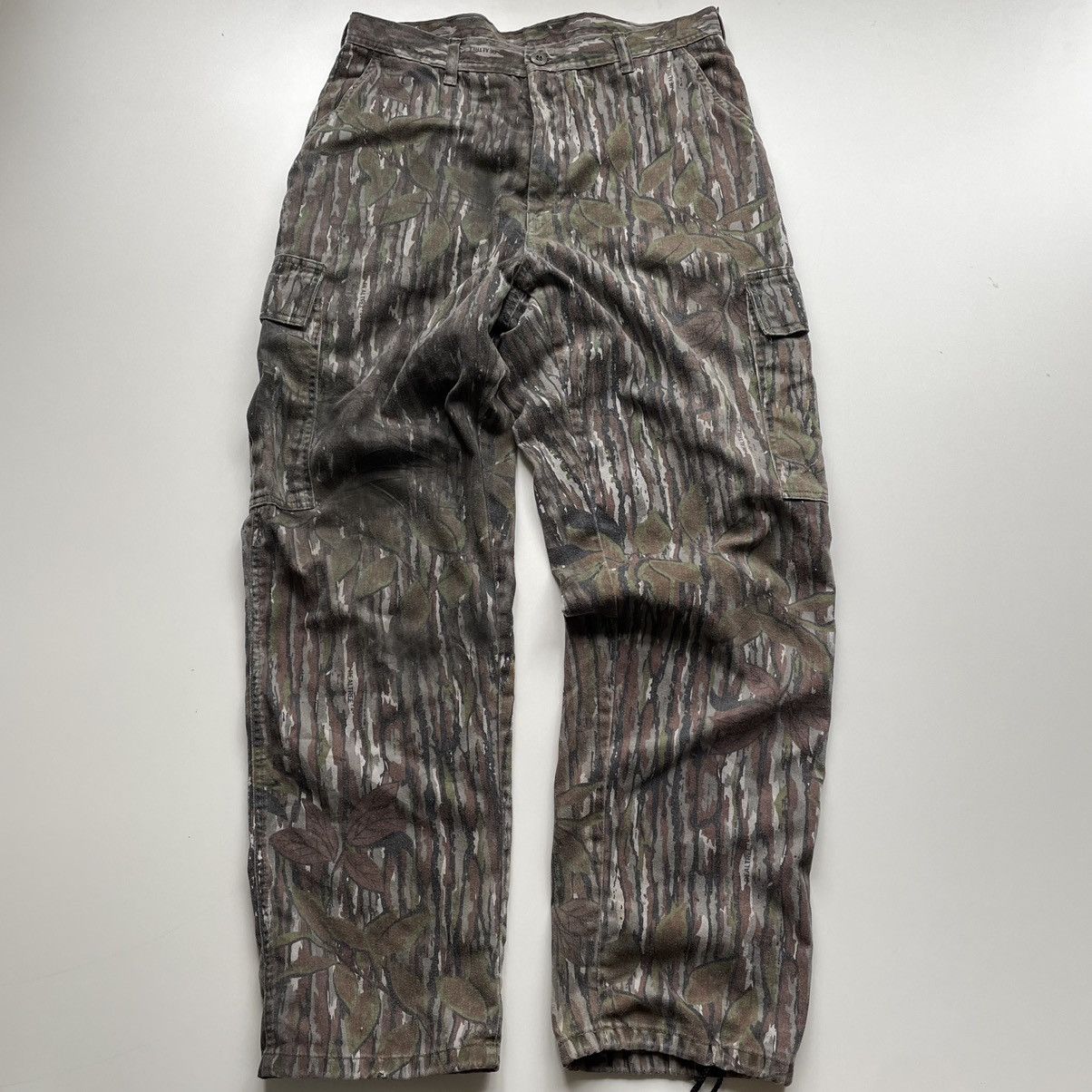 Vintage urban sports droop skate real tree camo cargo pants