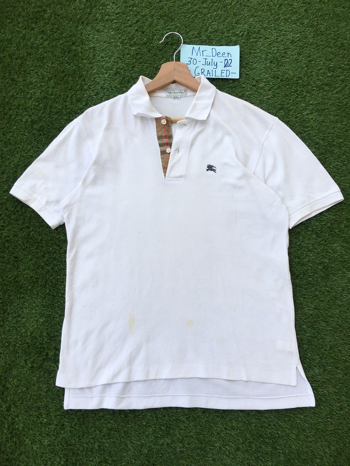 Burberry Vintage Burberry White Collar Shirt Size US M / EU 48-50 / 2 - 2 Thumbnail