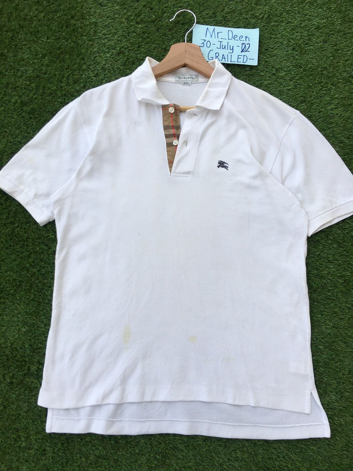 Burberry Vintage Burberry White Collar Shirt Size US M / EU 48-50 / 2 - 5 Thumbnail