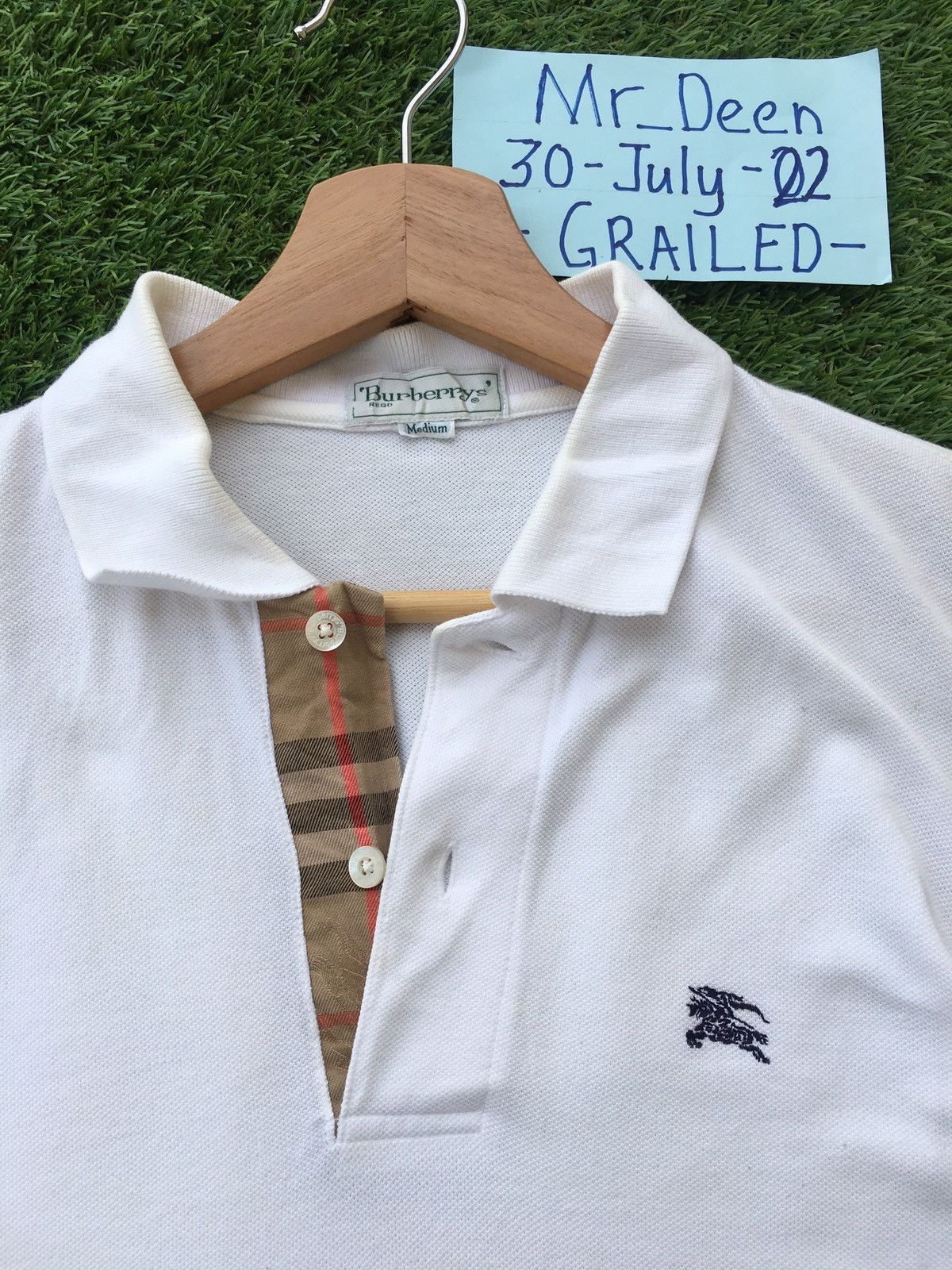Burberry Vintage Burberry White Collar Shirt Size US M / EU 48-50 / 2 - 7 Thumbnail