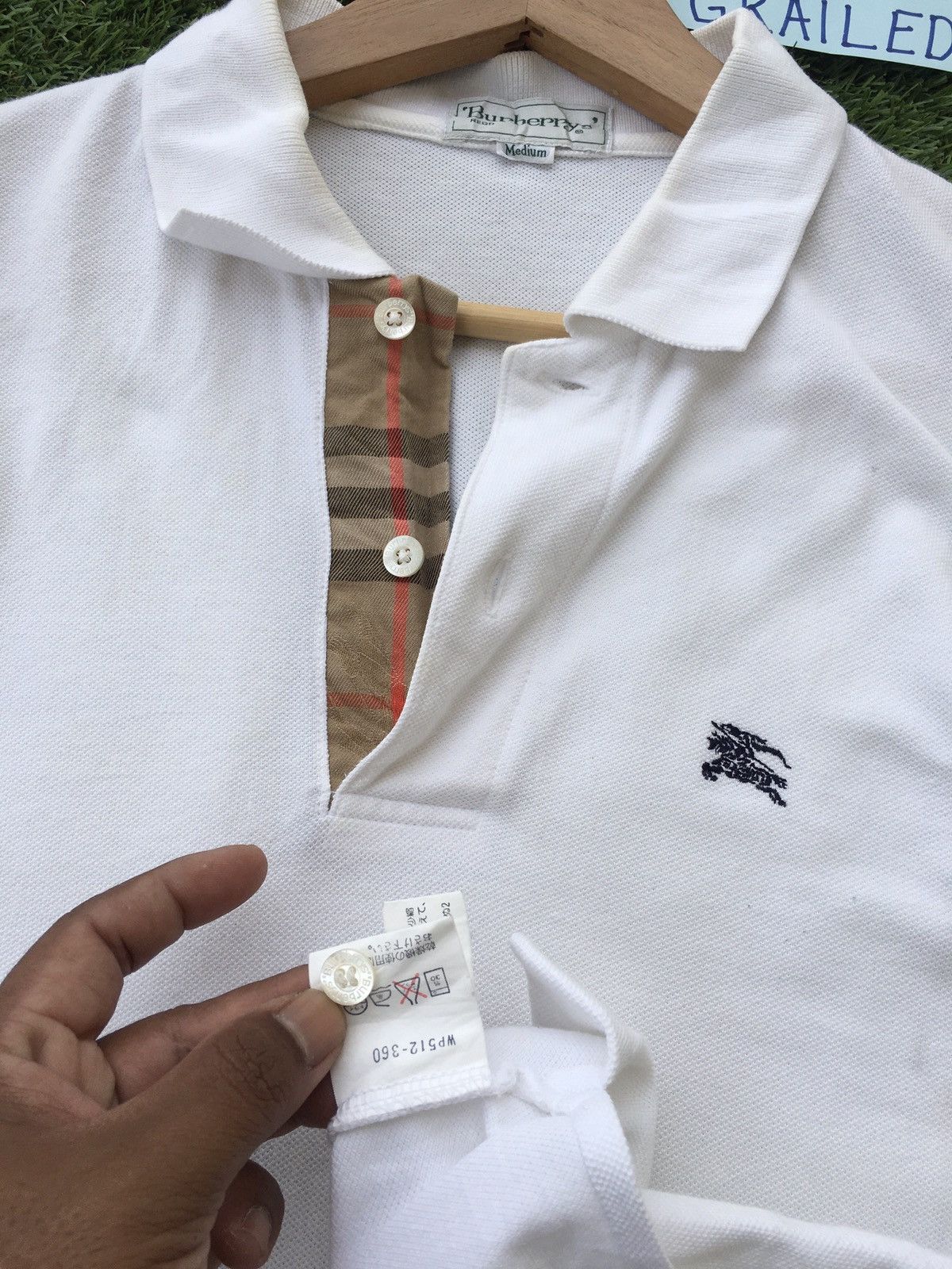 Burberry Vintage Burberry White Collar Shirt Size US M / EU 48-50 / 2 - 12 Thumbnail